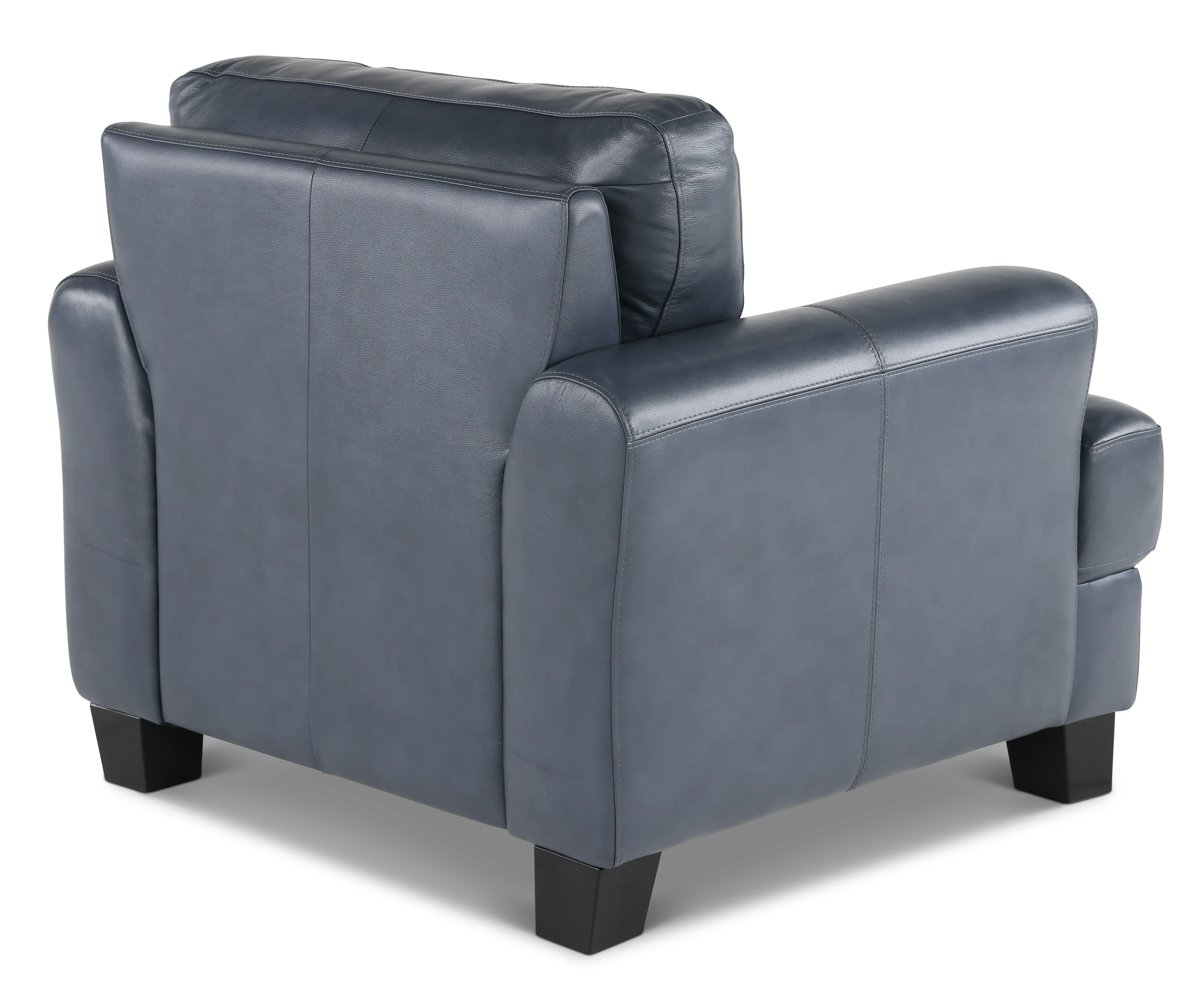 Manhattan Blue Leather Chair-8
