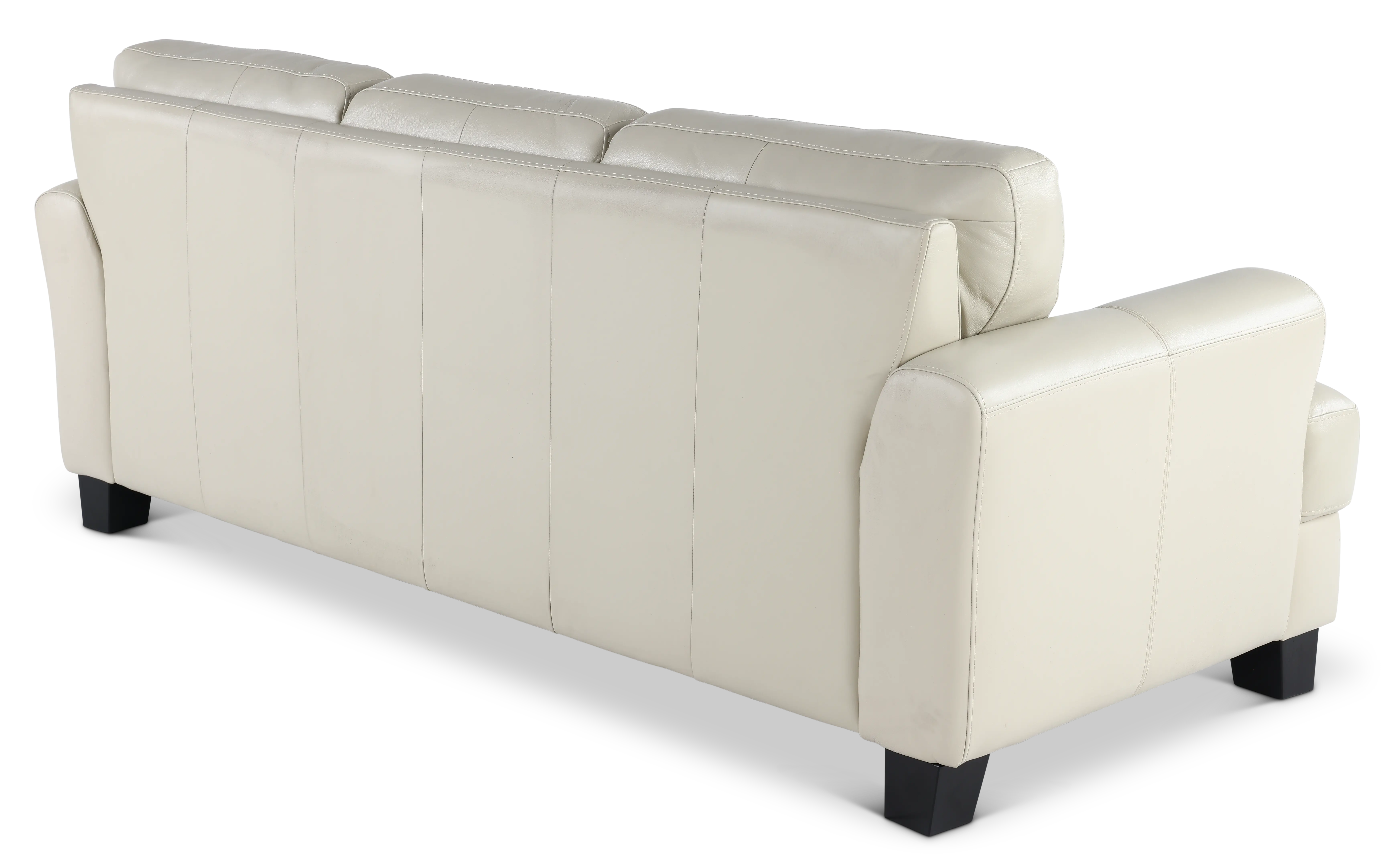 Manhattan Off White Leather Sofa-5
