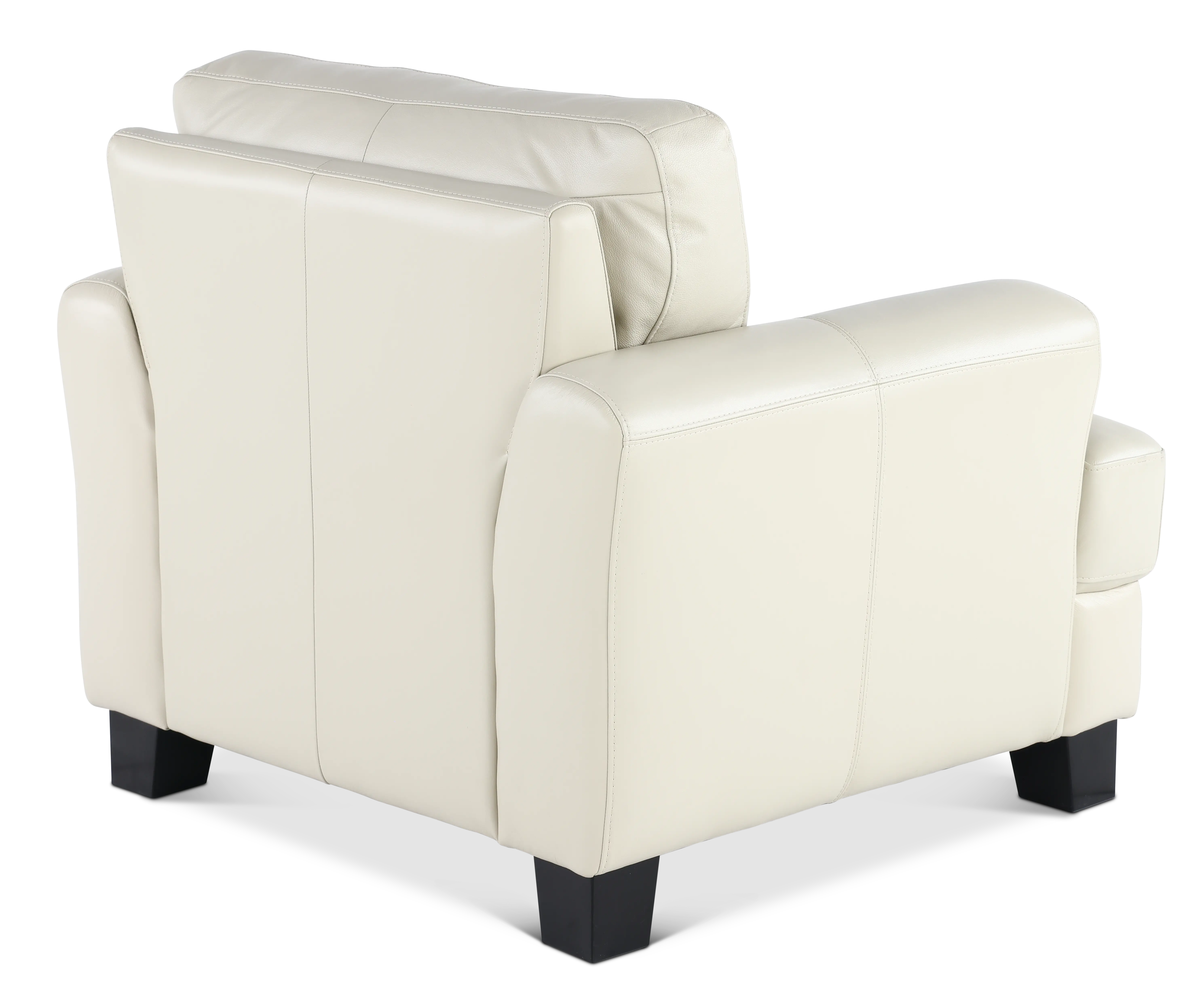 Manhattan Off White Leather Chair-8