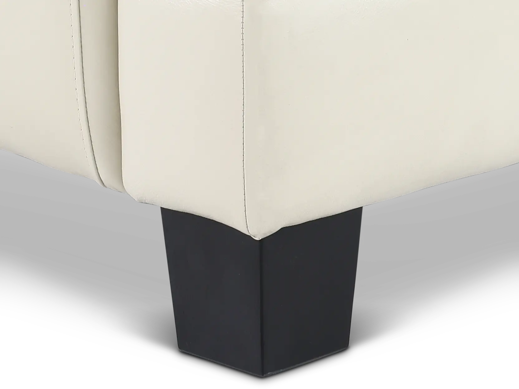 Manhattan Off White Leather Chair-2