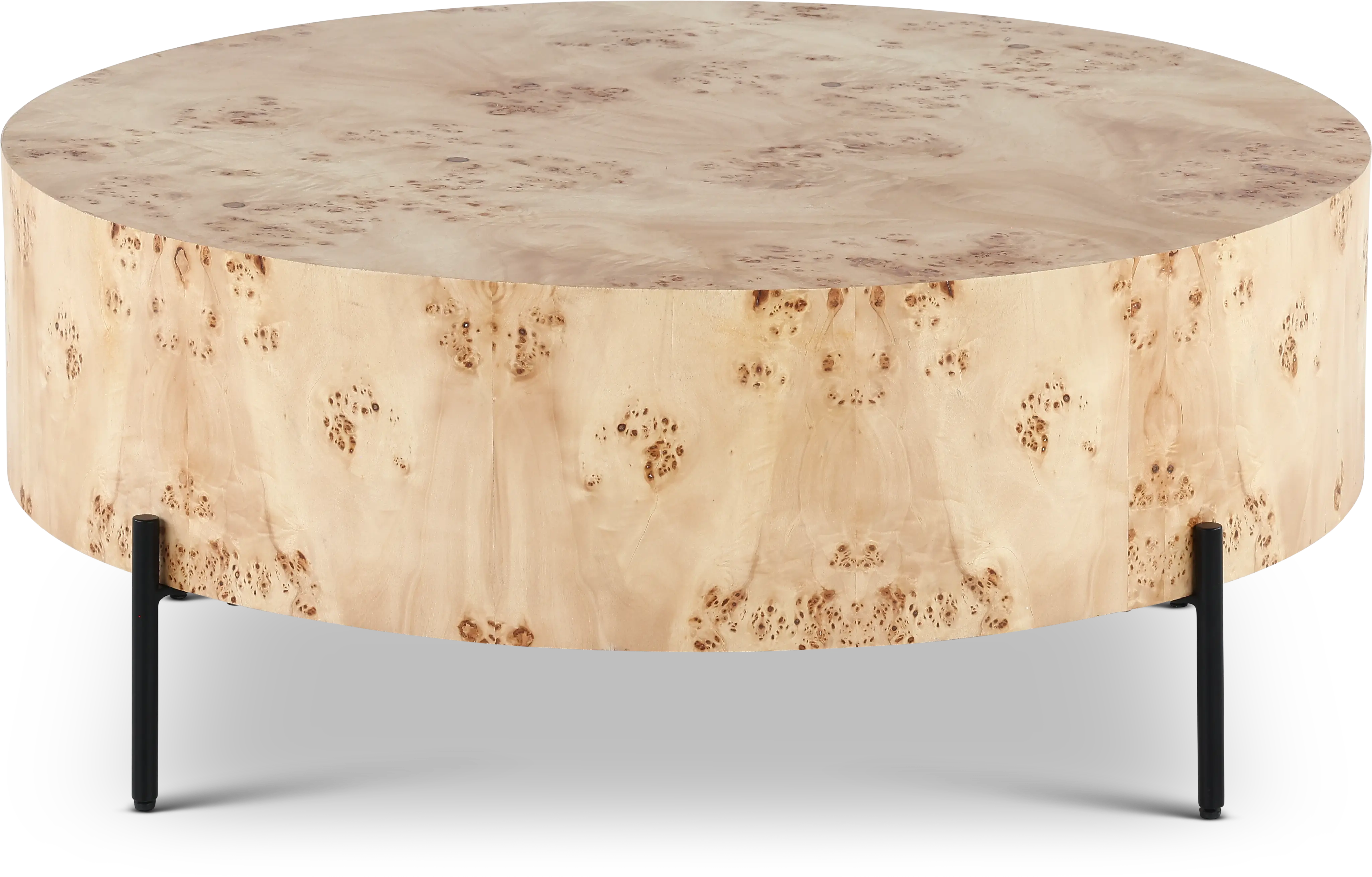 Kara Natural Mappa Wood Coffee Table-1