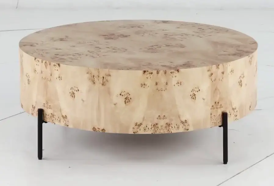 Kara Natural Mappa Wood Coffee Table-5