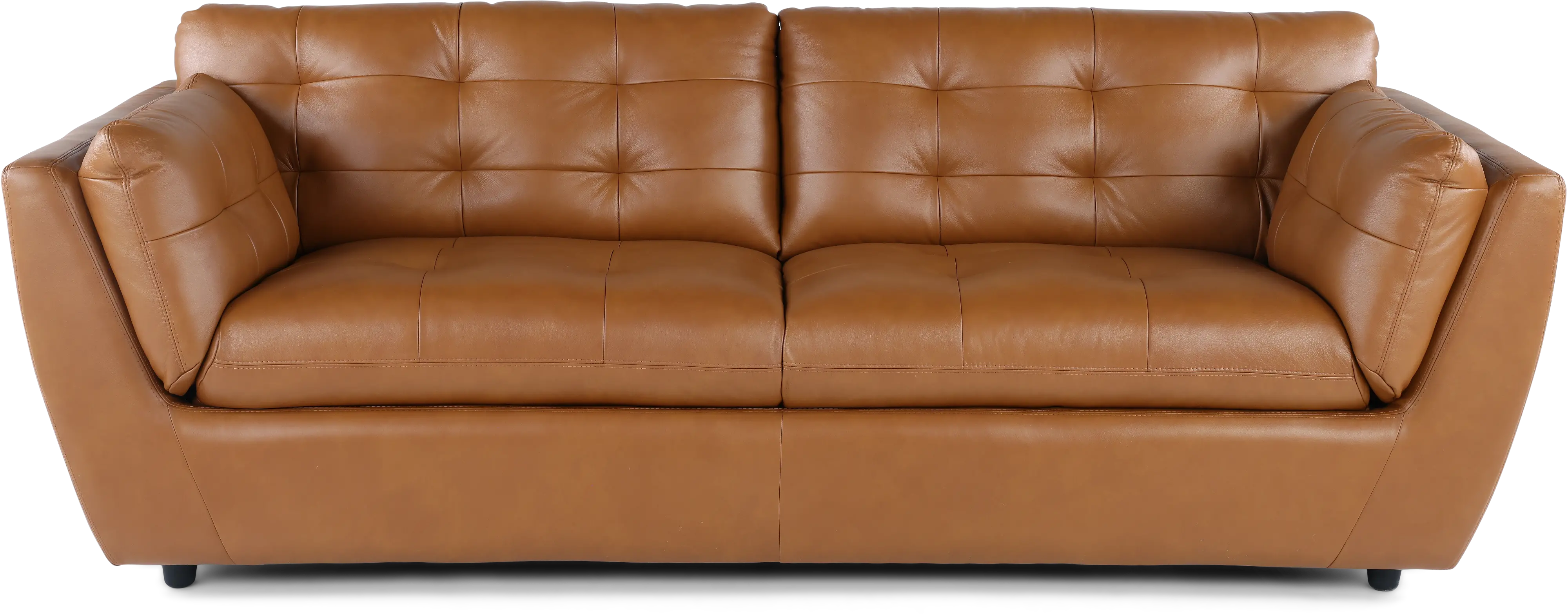 Tiffany Brown Leather Sofa-1