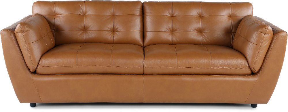 Tiffany Brown Leather Sofa