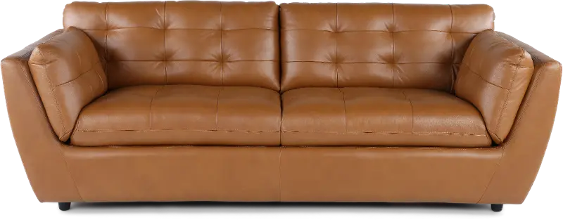 Tiffany Brown Leather Sofa