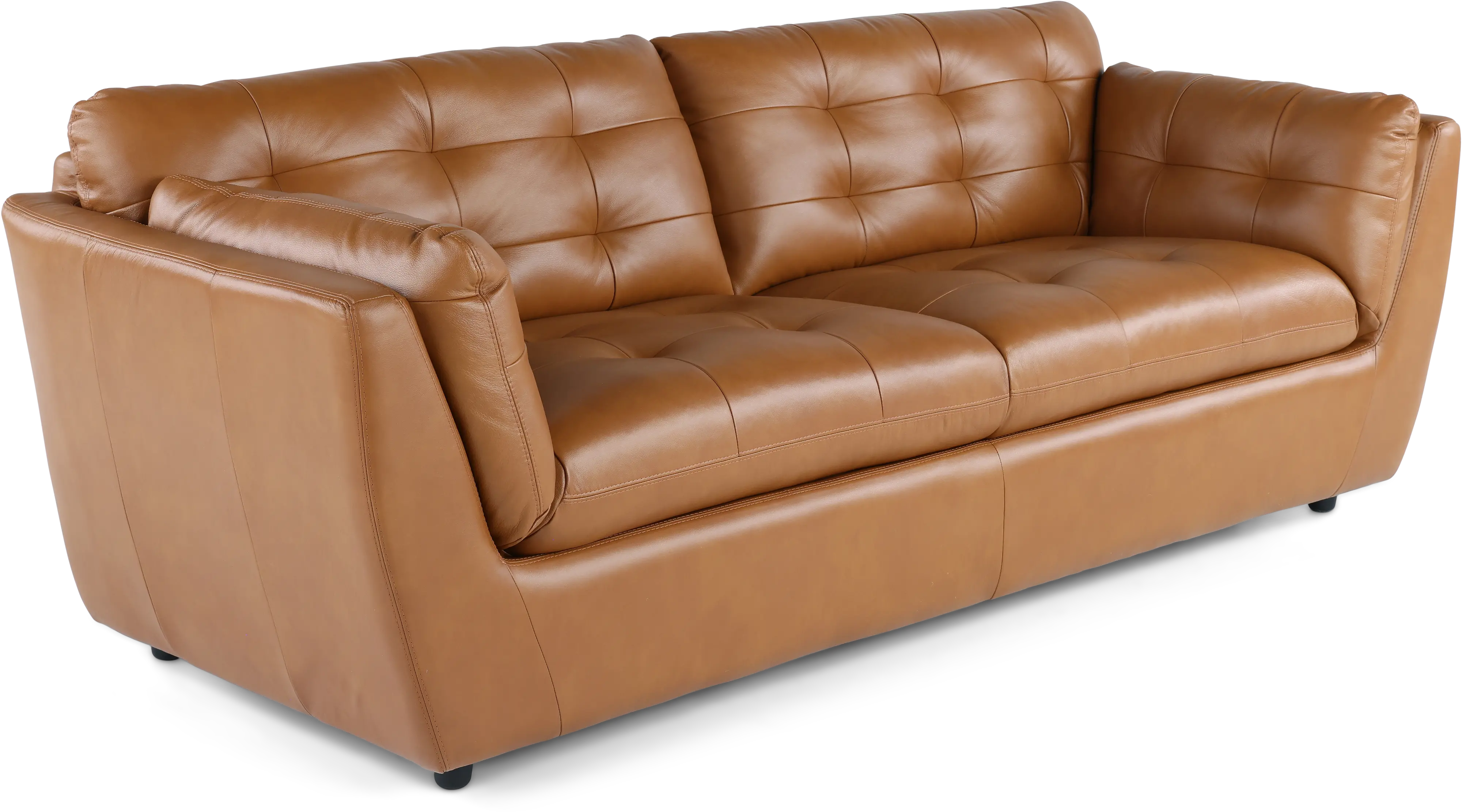 Tiffany Brown Leather Sofa-4