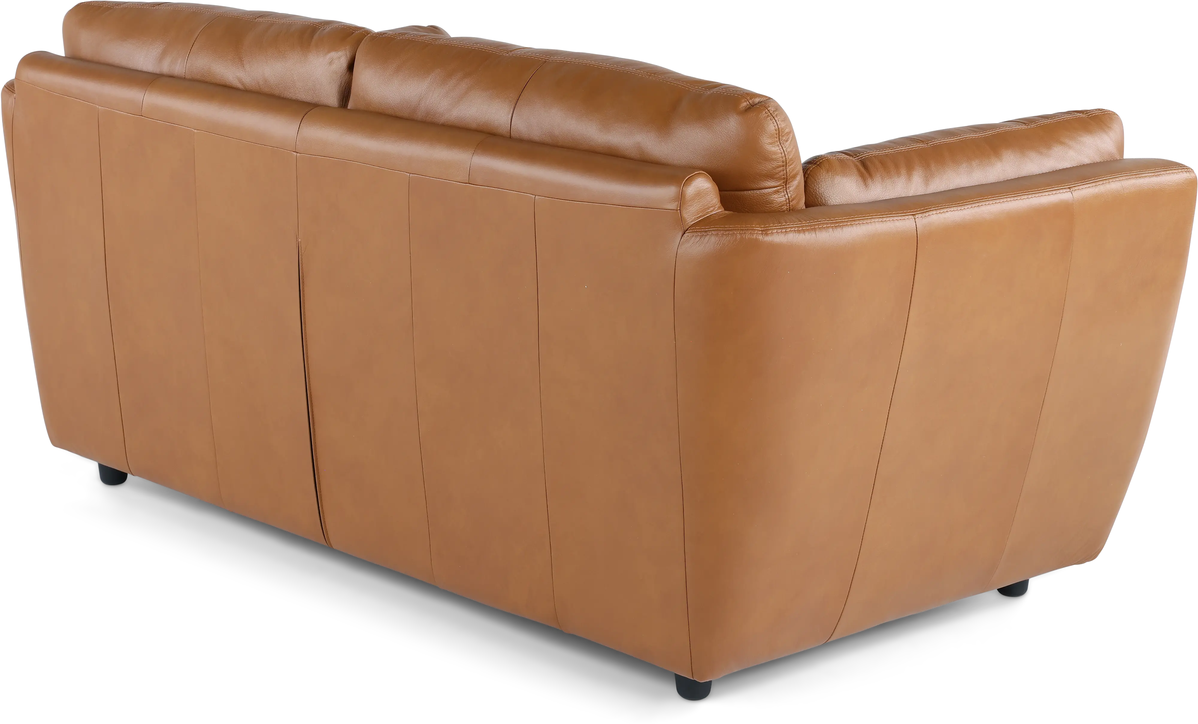 Tiffany Brown Leather Loveseat-6
