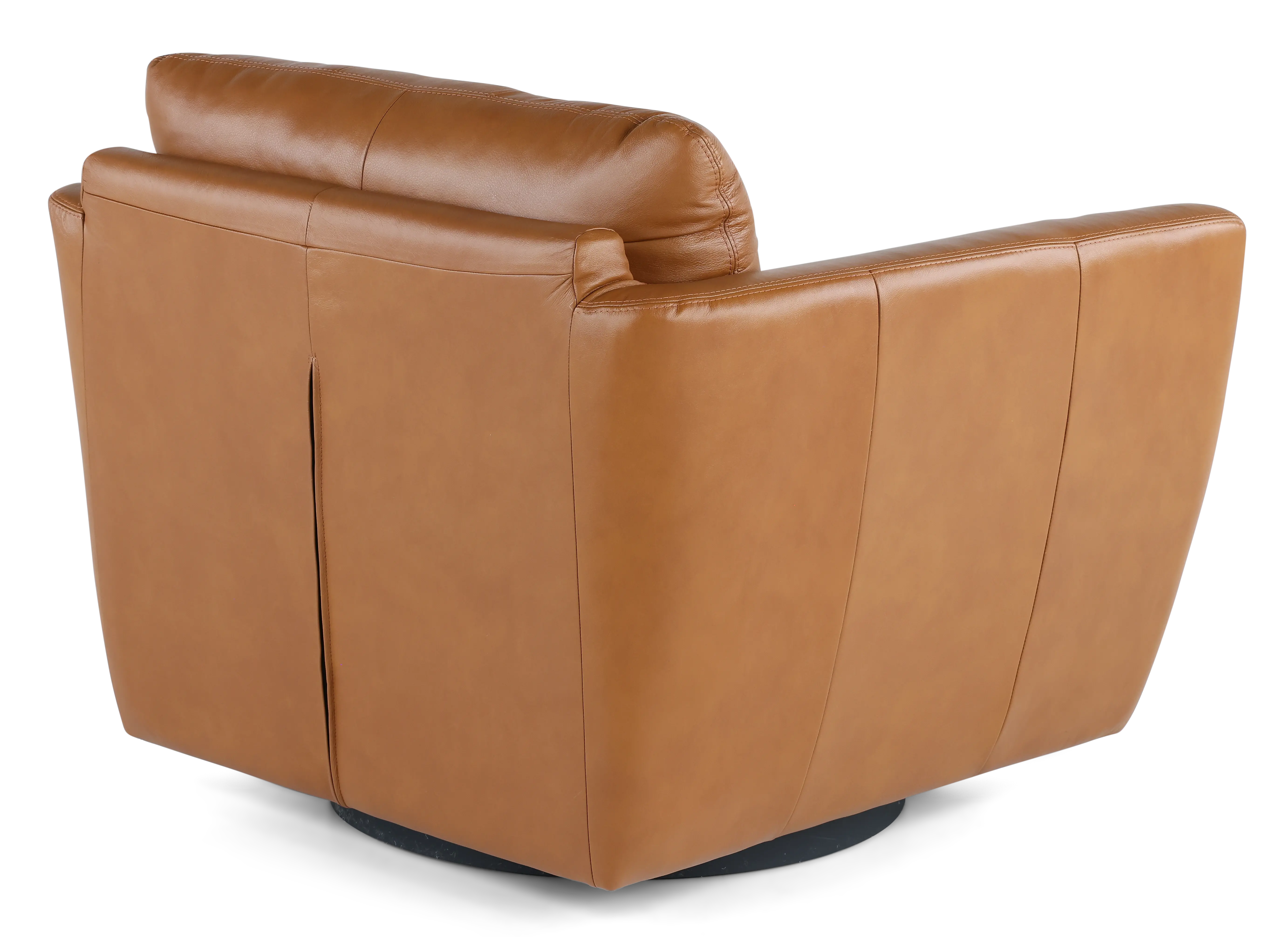 Tiffany Brown Leather Swivel Chair-7