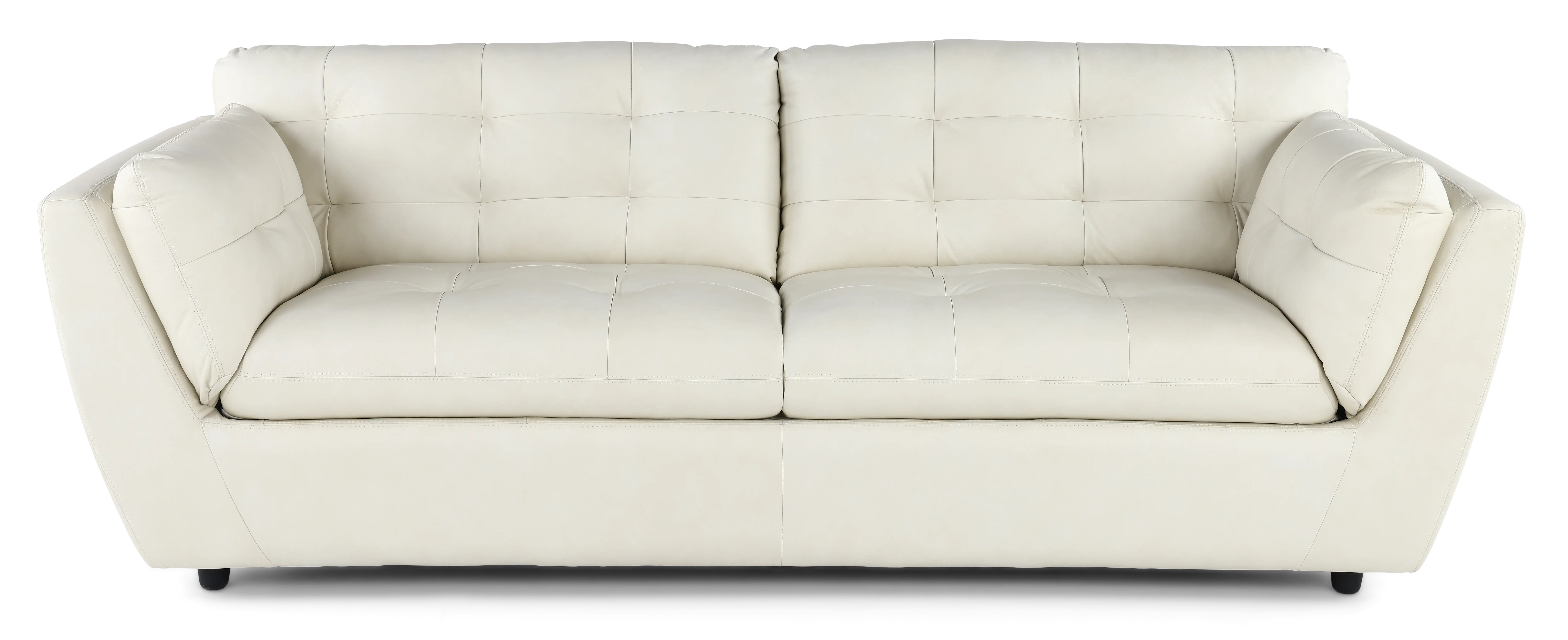 Tiffany White Leather Sofa-4