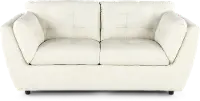 Tiffany White Leather Loveseat