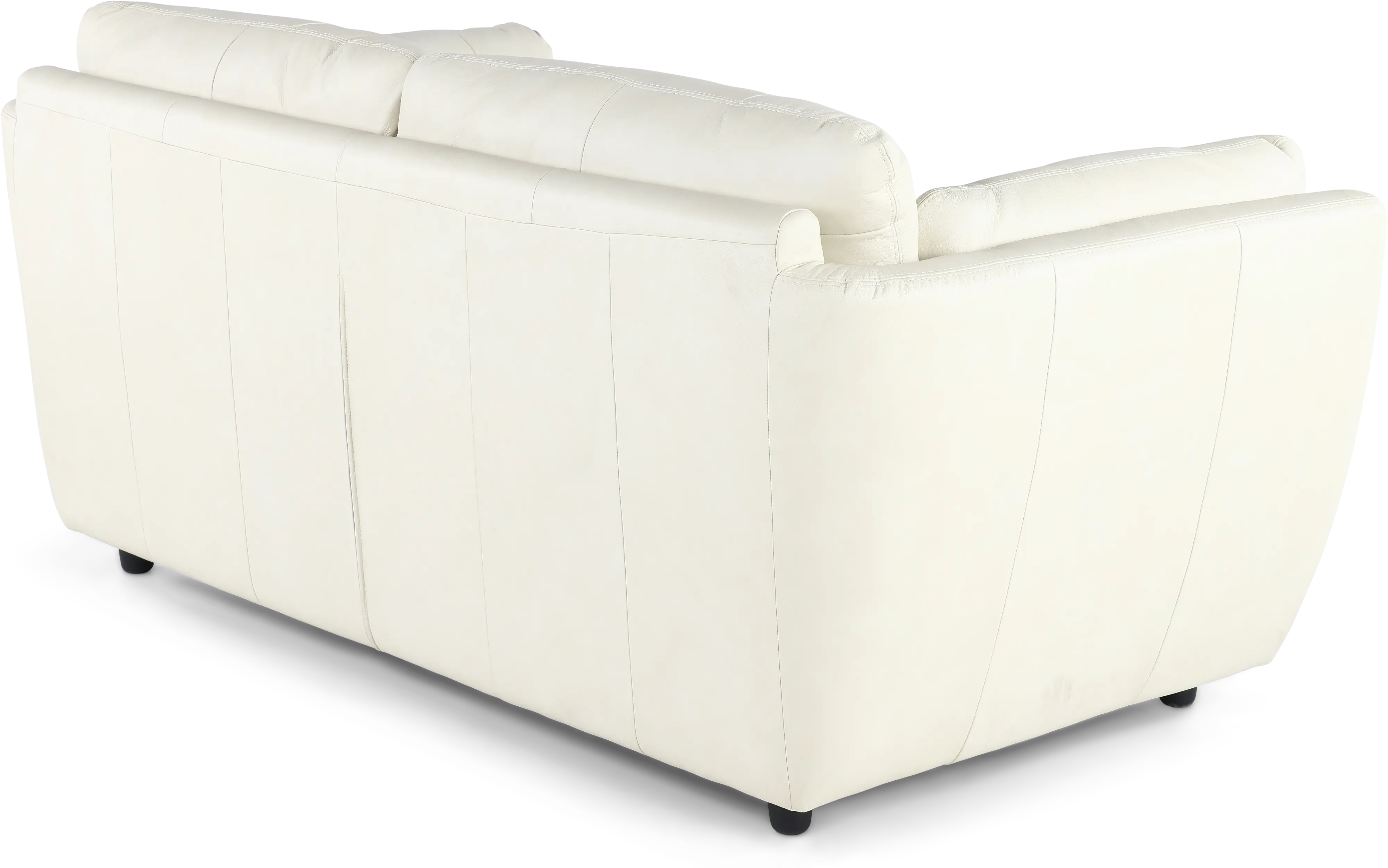 Tiffany White Leather Loveseat-6