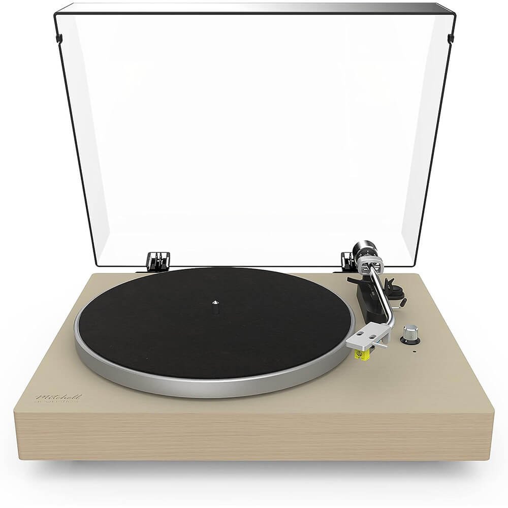 Mitchell Acoustics uStream TT2 Belt Drive Bluetooth Turntable - Oak