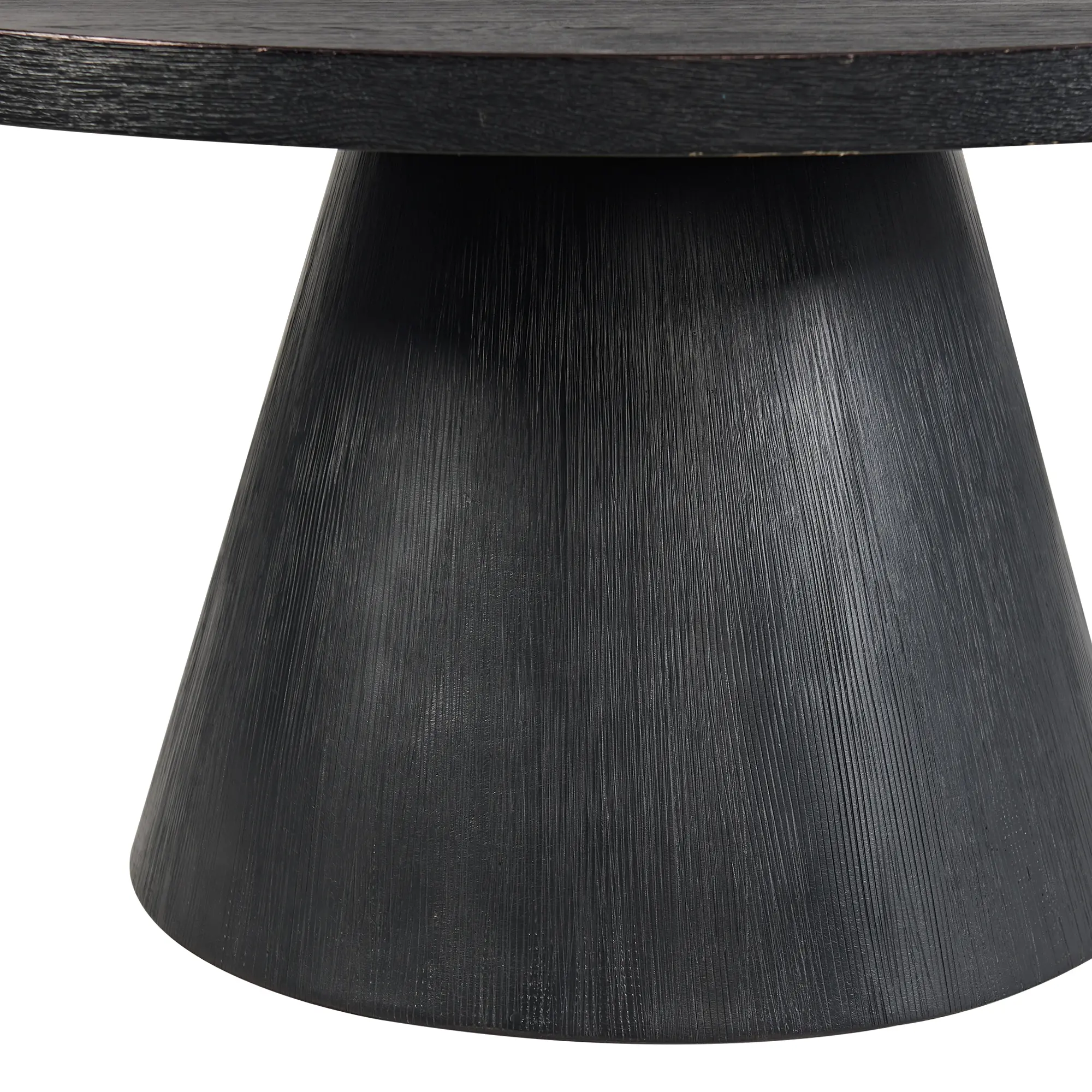 Portland Black Round Coffee Table-4