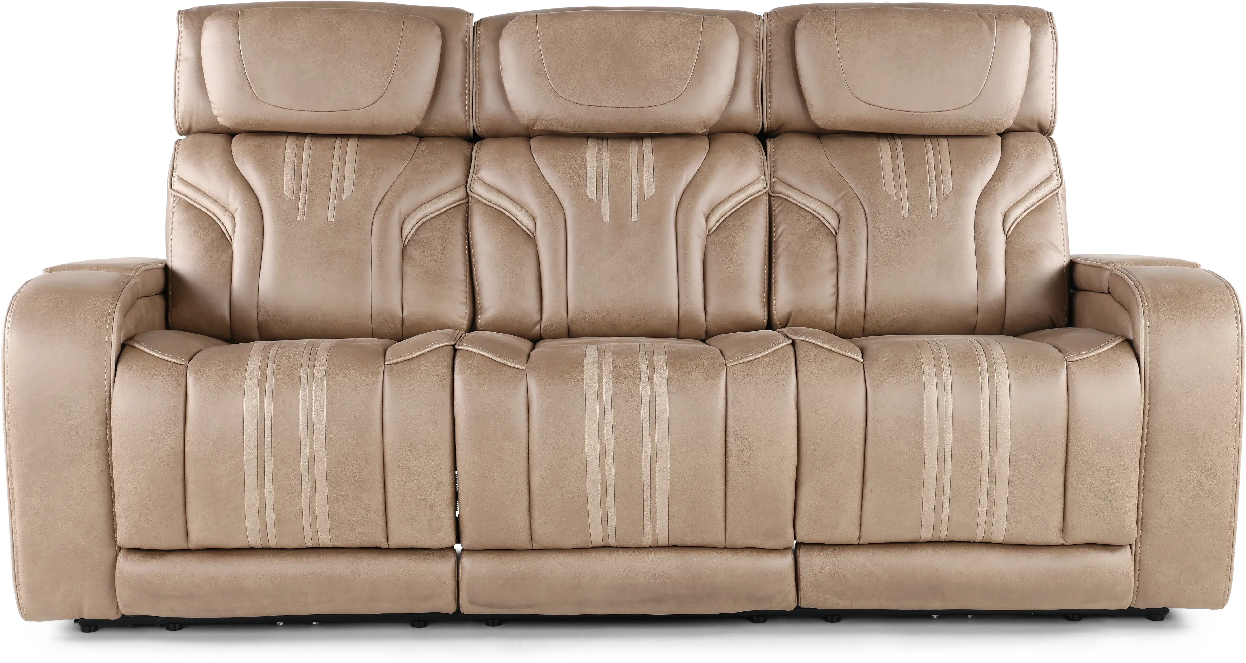 Tacama Sand Power Reclining Sofa with Audio-1