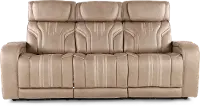 Tacama Sand Power Reclining Sofa with Audio