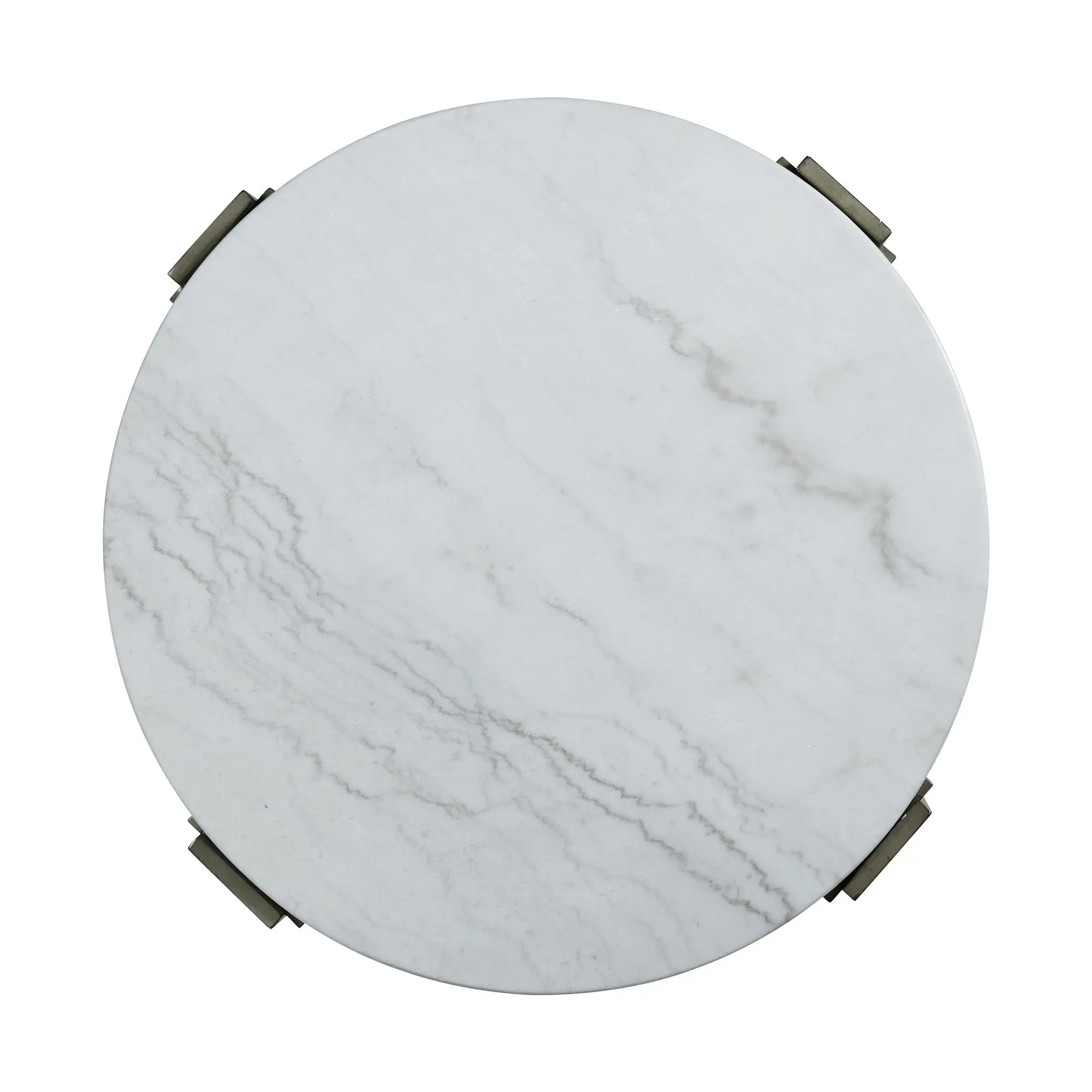 Rosamel Gray and White Marble Coffee Table-4