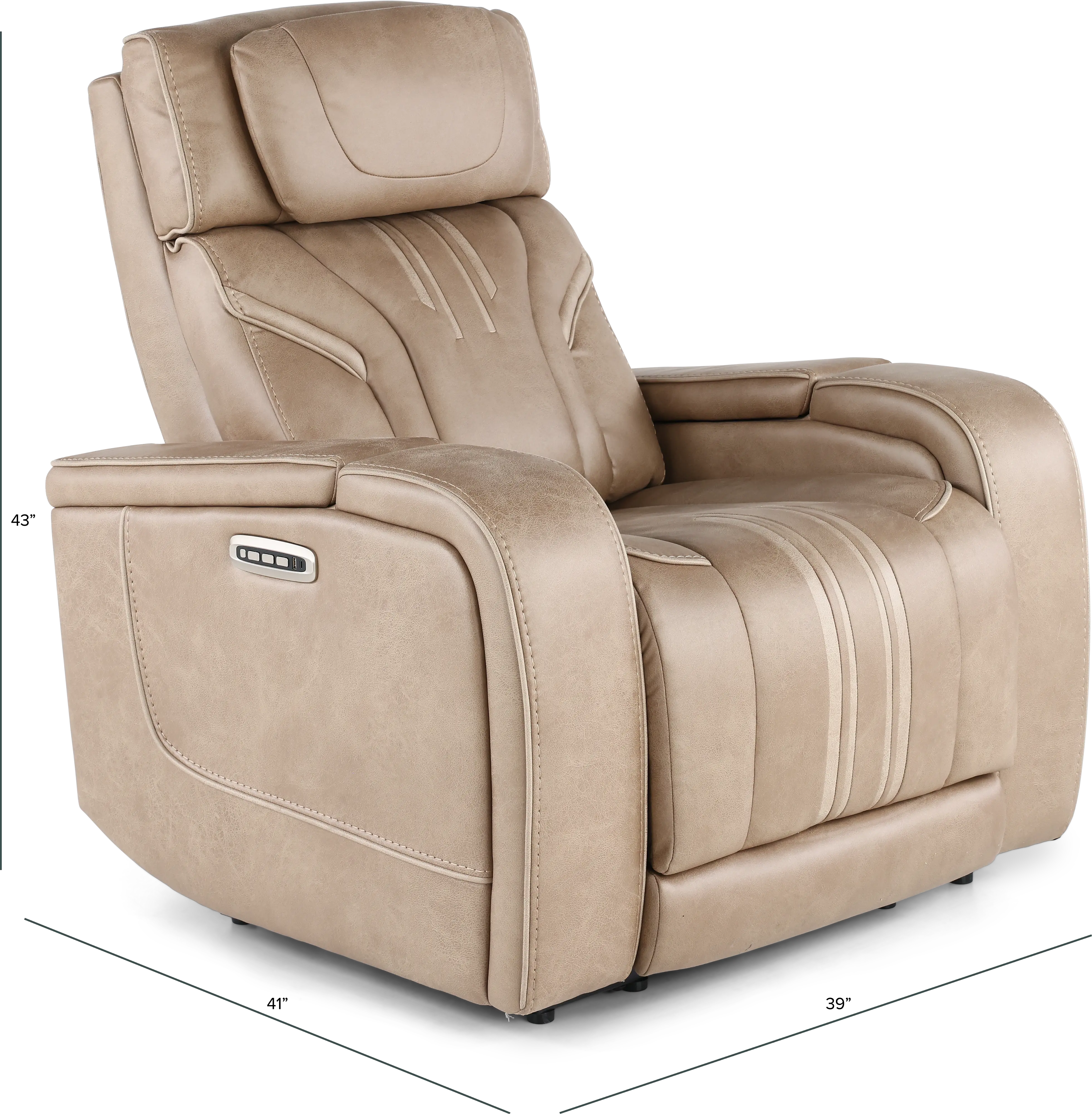 Tacama Sand Power Recliner-3