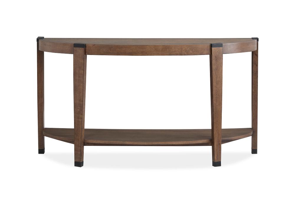 Kaysen Brown and Black Sofa Table