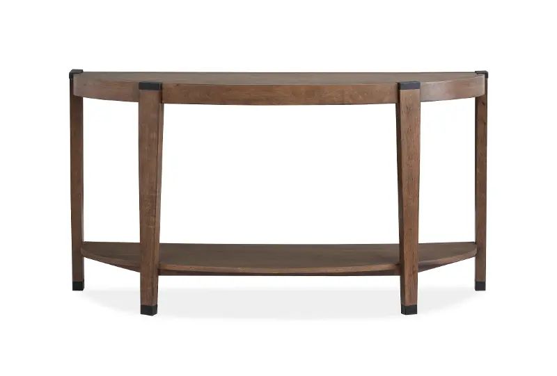 Kaysen Brown and Black Sofa Table