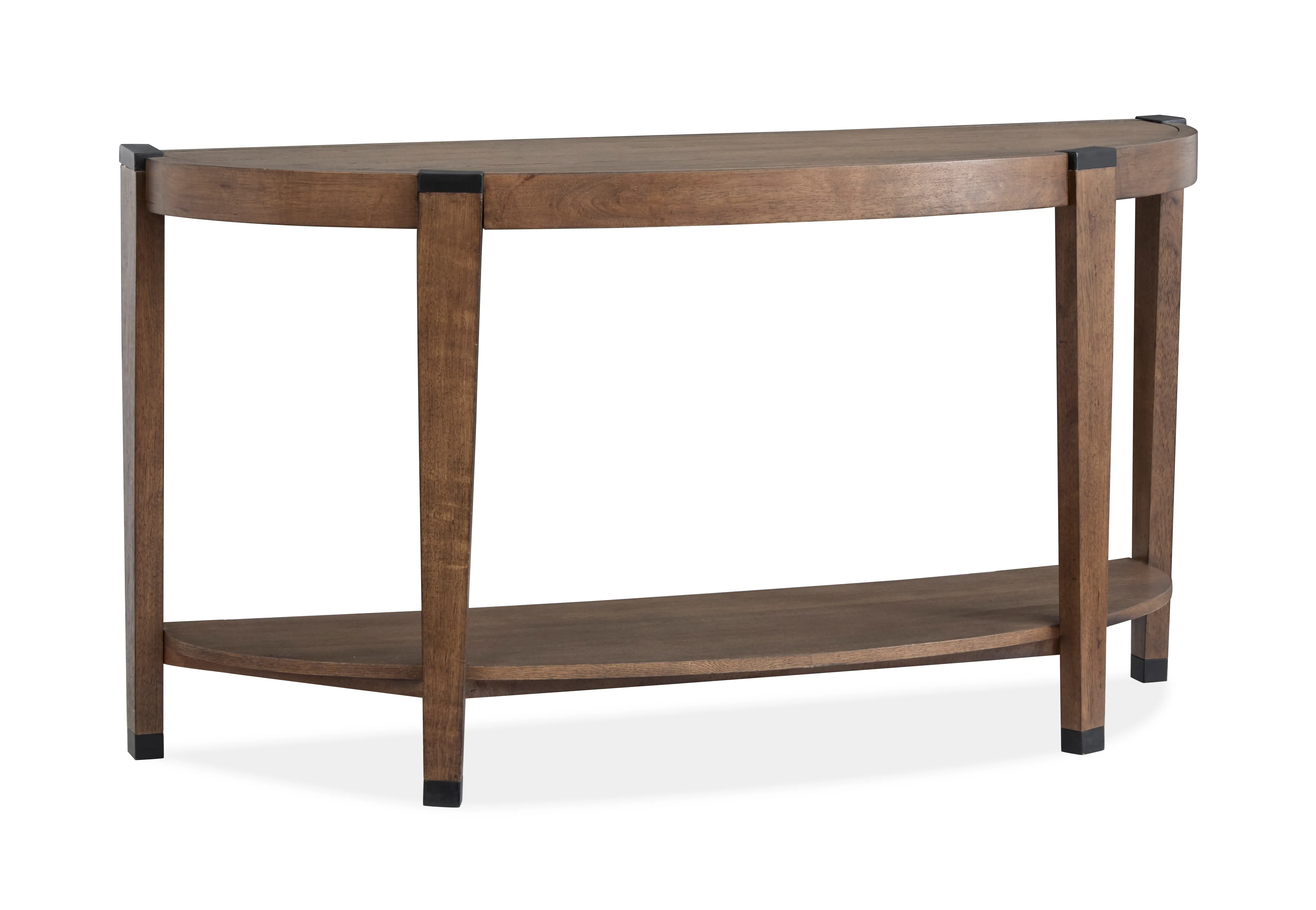 Kaysen Brown and Black Sofa Table-2