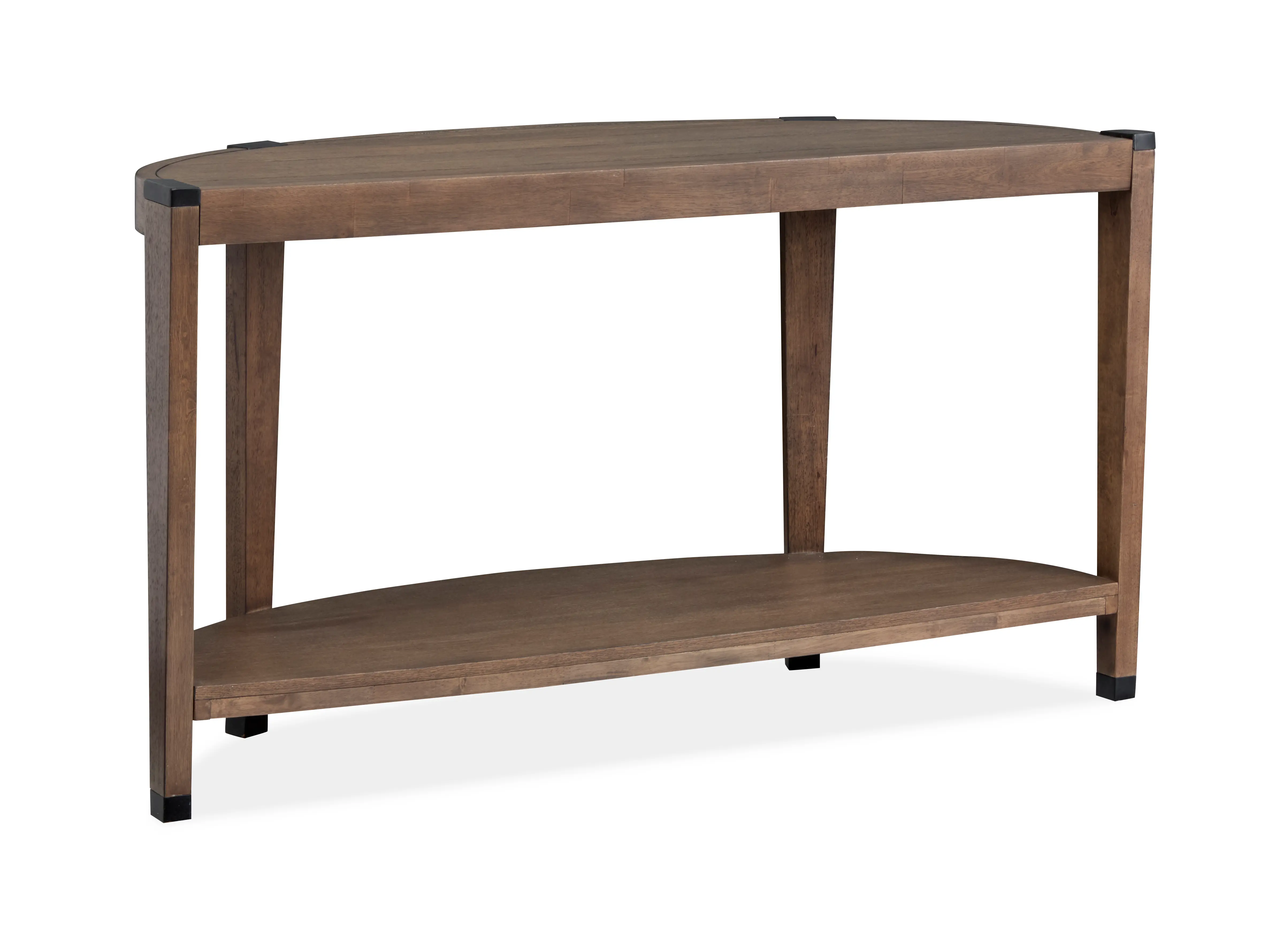 Kaysen Brown and Black Sofa Table-3
