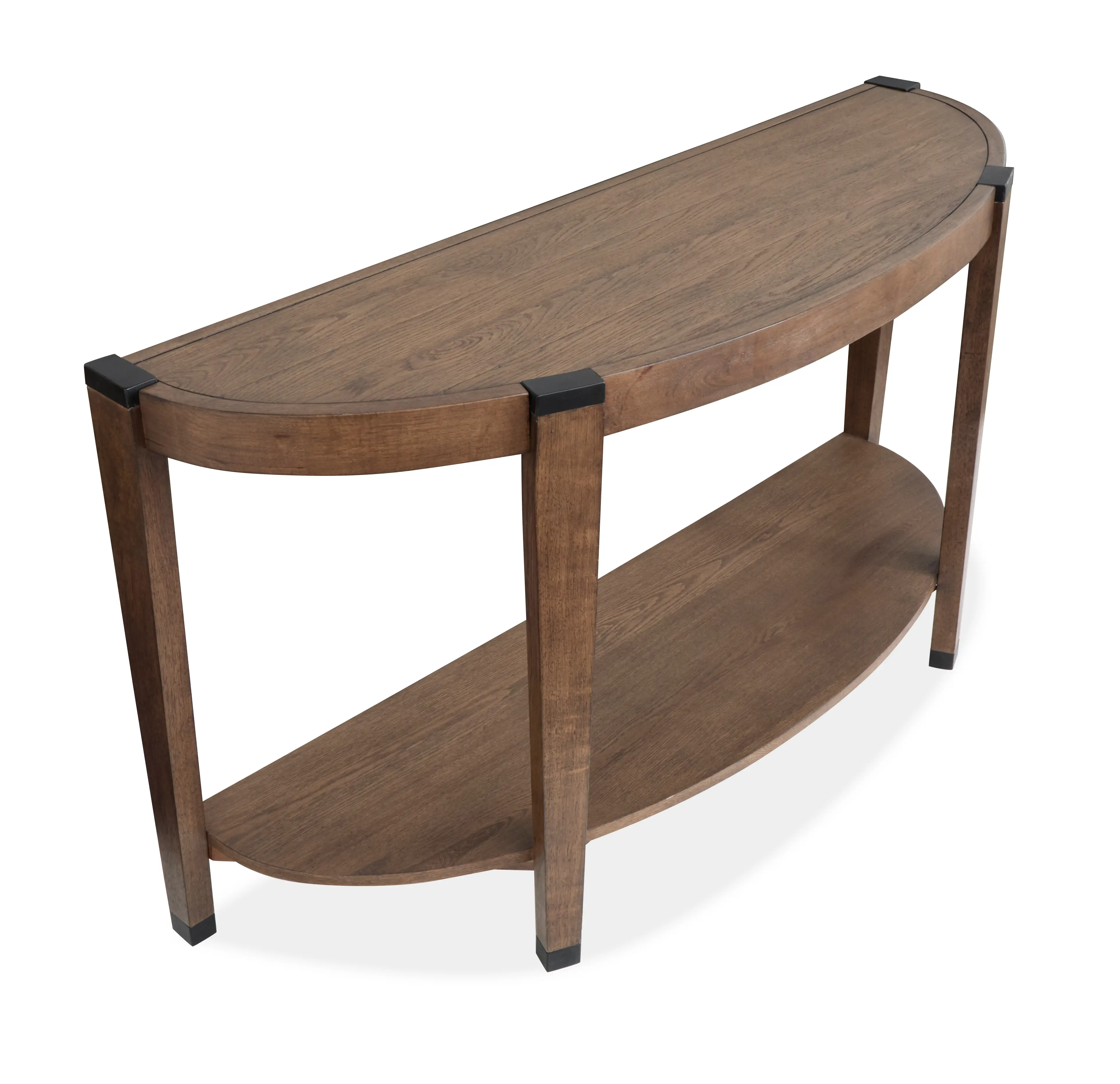 Kaysen Brown and Black Sofa Table-5
