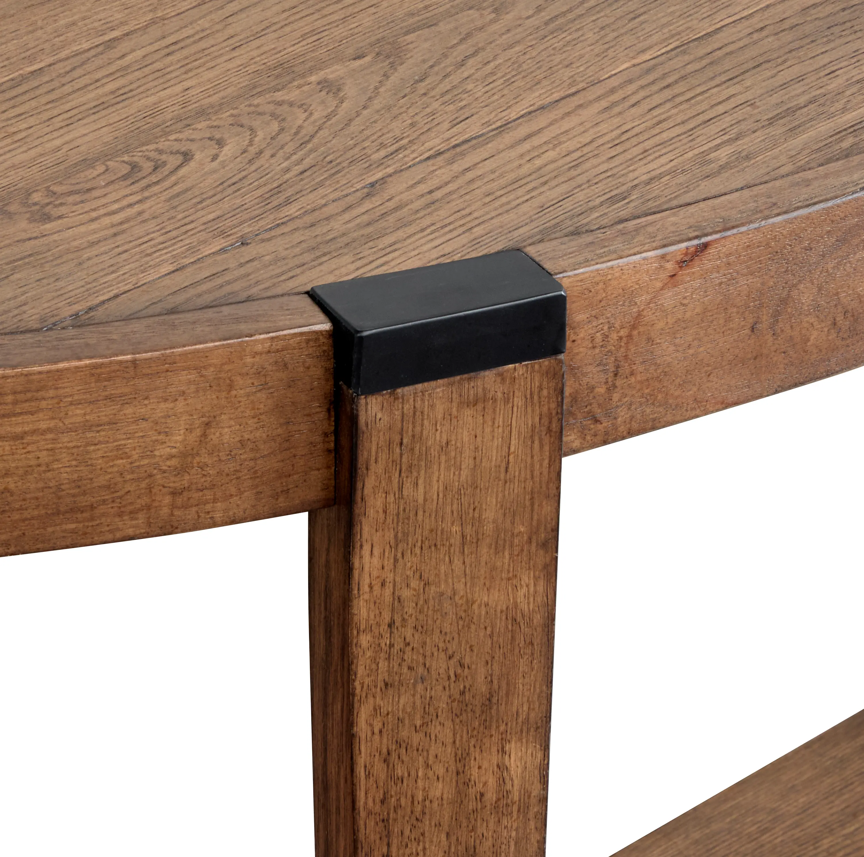 Kaysen Brown and Black Sofa Table-7