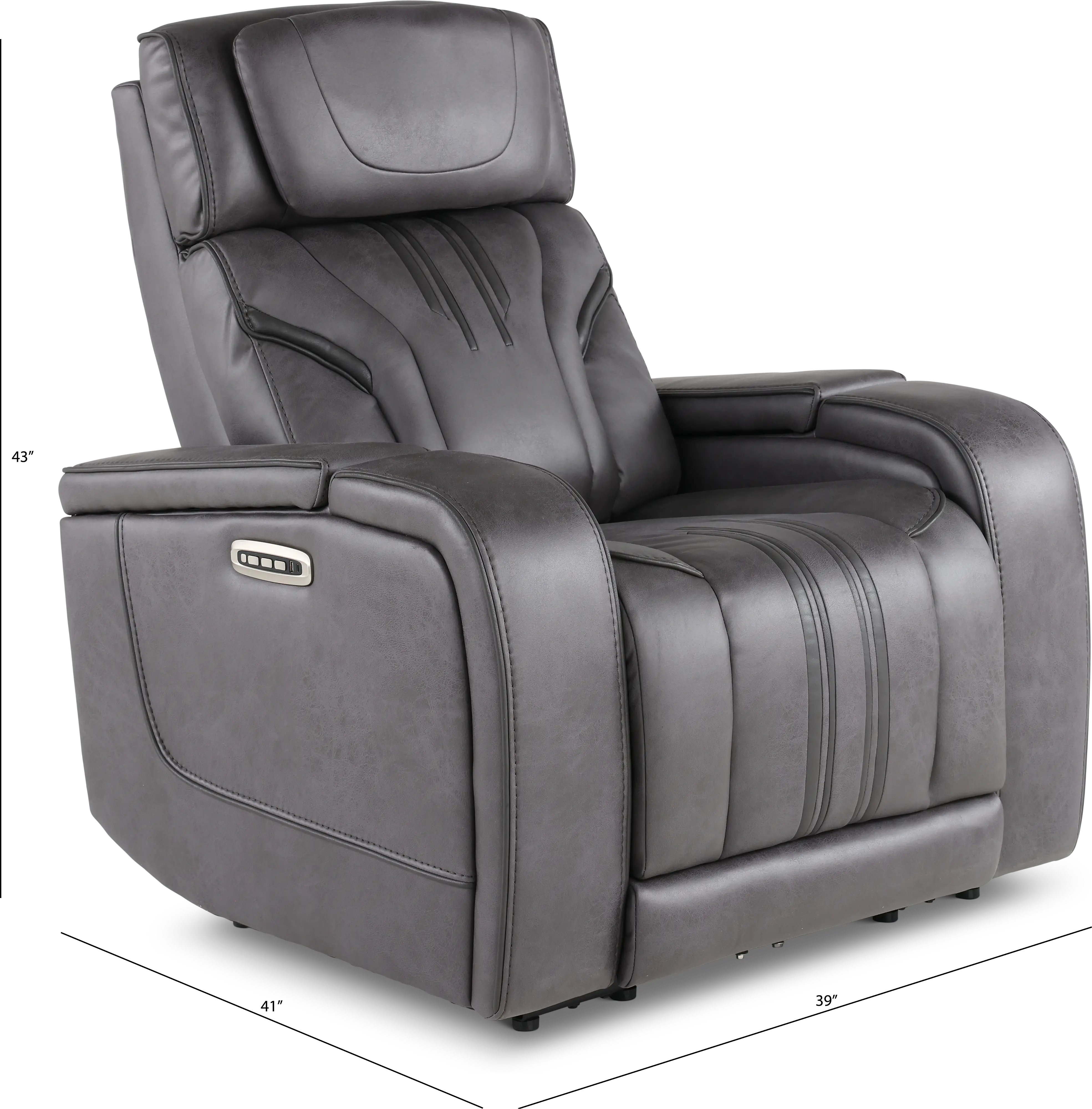 Tacama Graphite Power Recliner-2