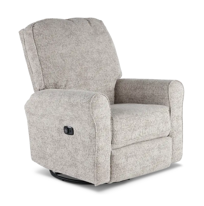 Josey Sand Gray Swivel Glider Power Recliner