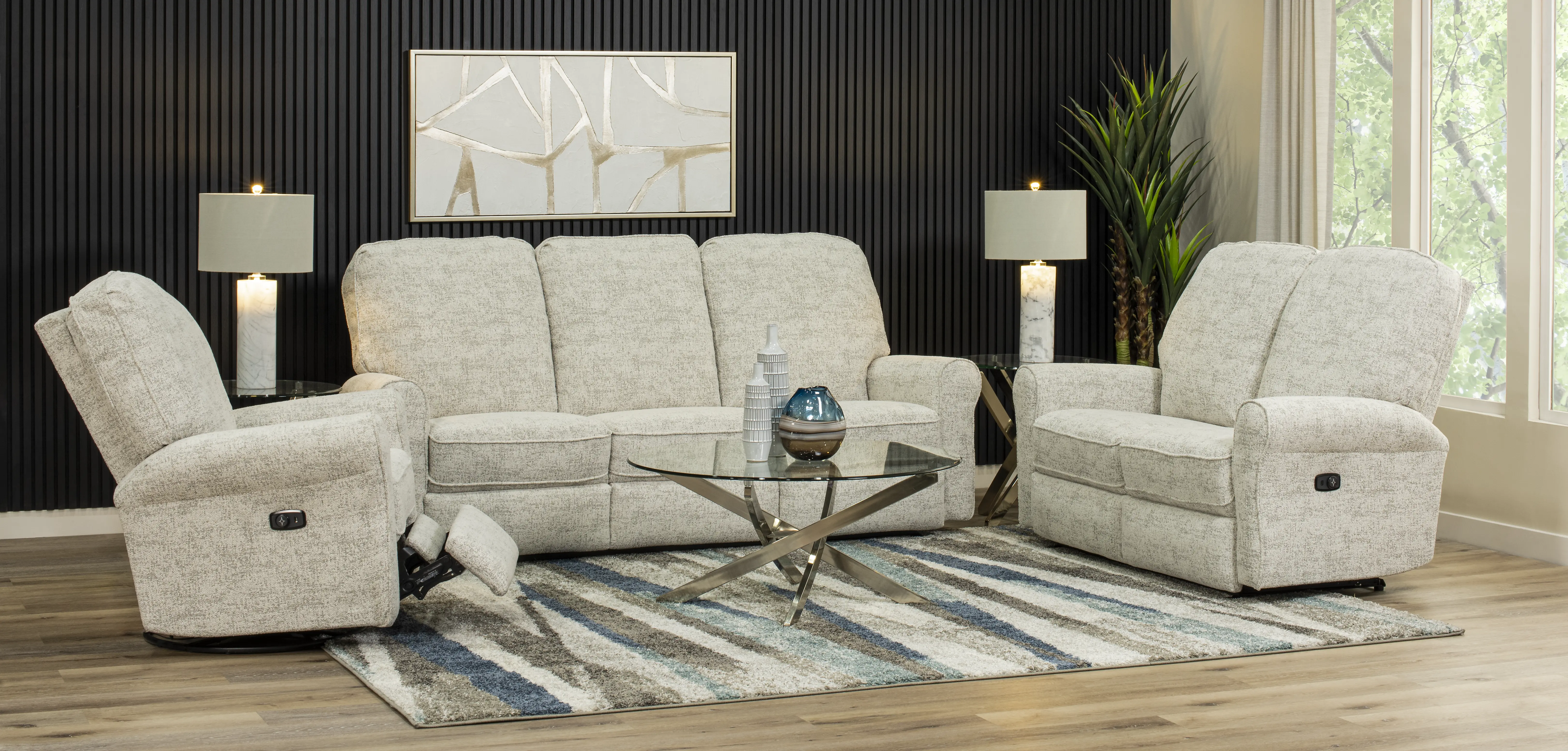 Josey White Pepper Power Reclining Sofa-2