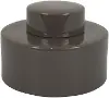 6  Ceramic Covered Gray Jar