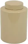Klay 10.5  Ceramic Covered Tan Jar