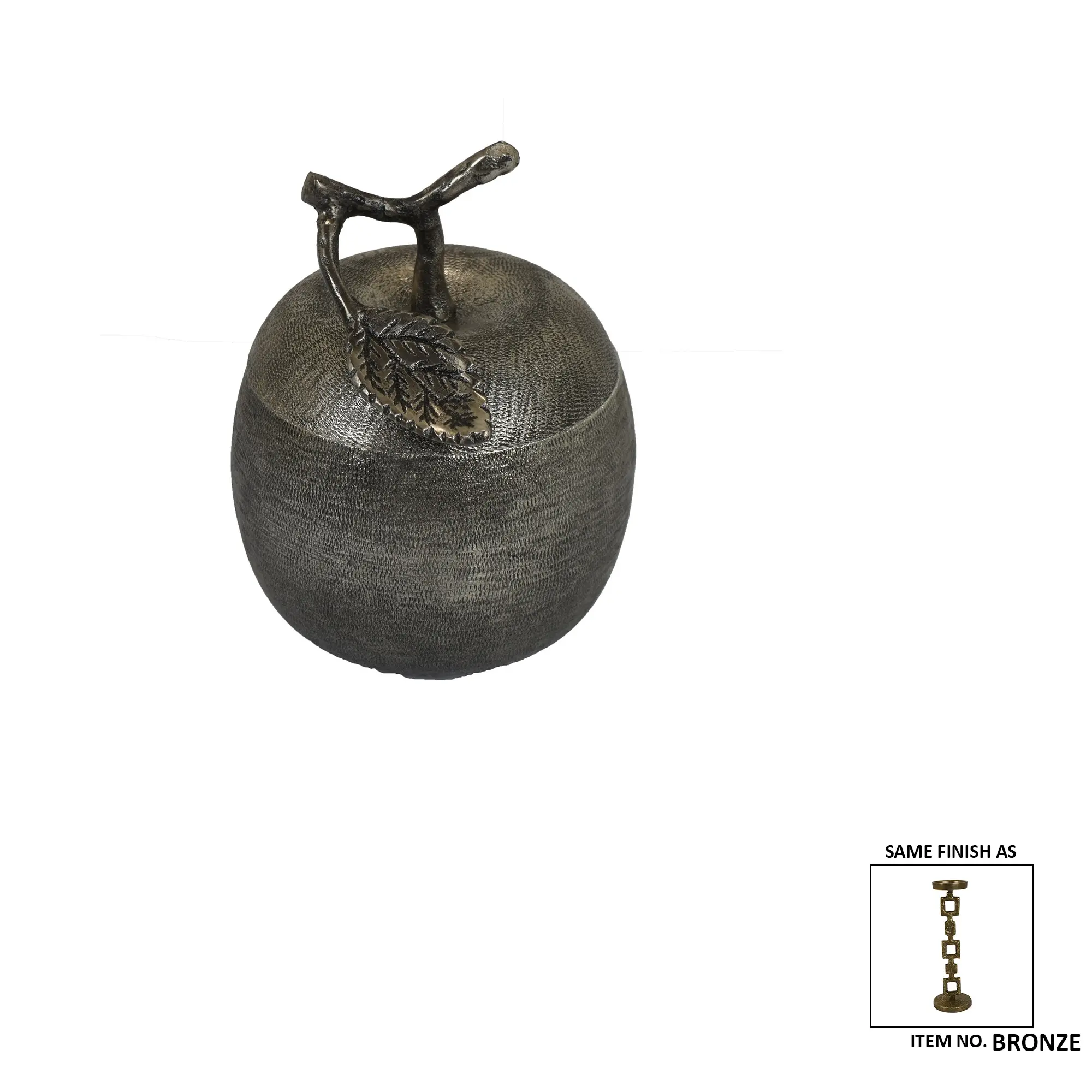 8  Bronze Apple Decor Box-1