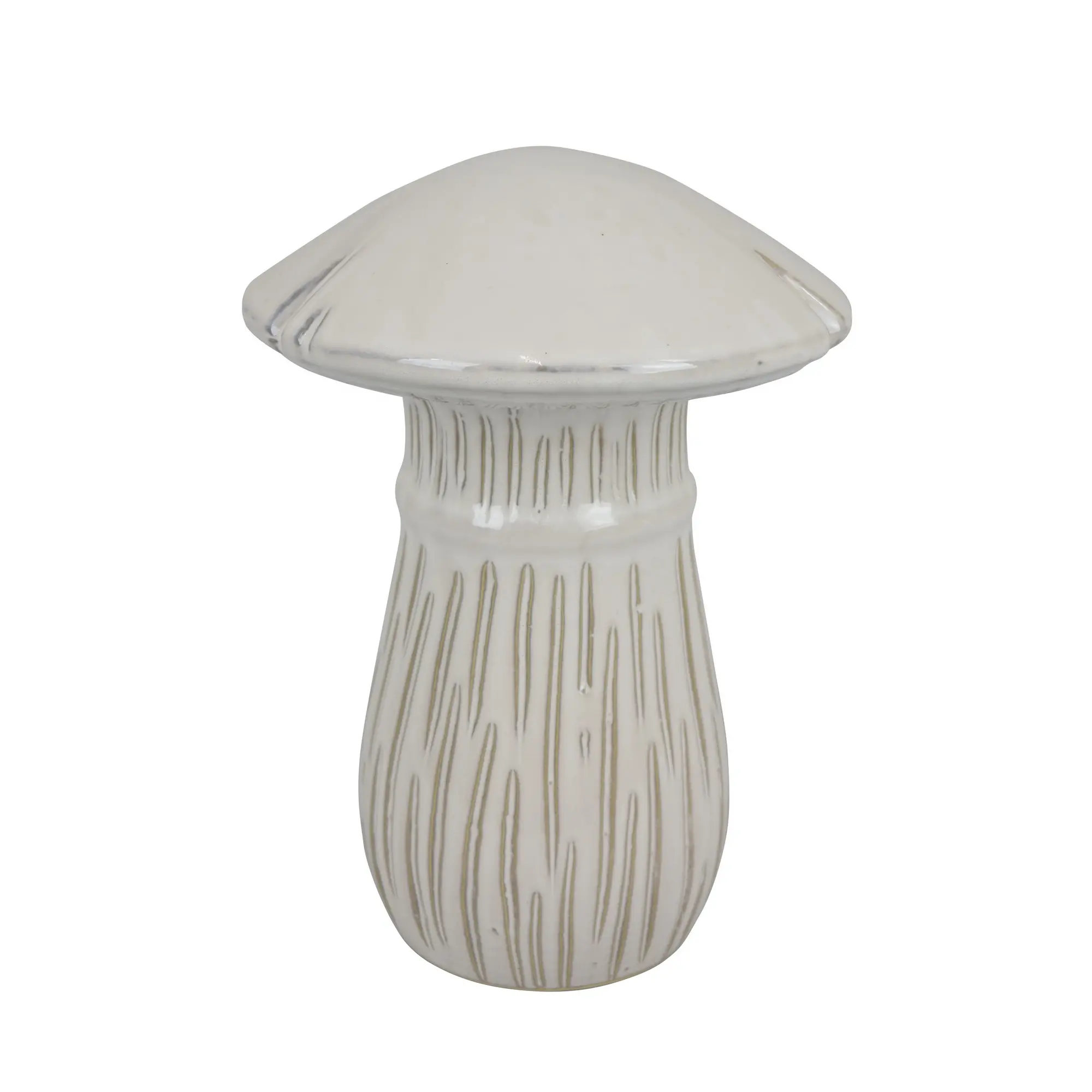 Ivory 11.5  Mushroom Decor-1