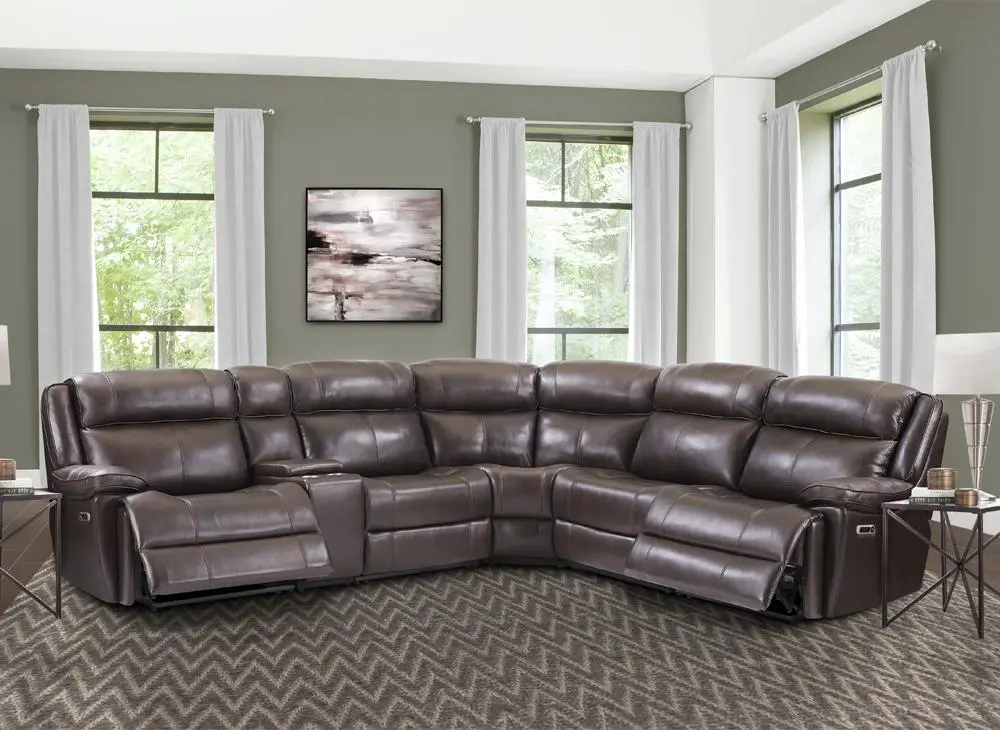 Eclipse Florence Brown 6-Piece Power Reclining Sectional-3
