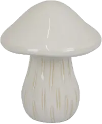 6.5  Ivory Mushroom Decor