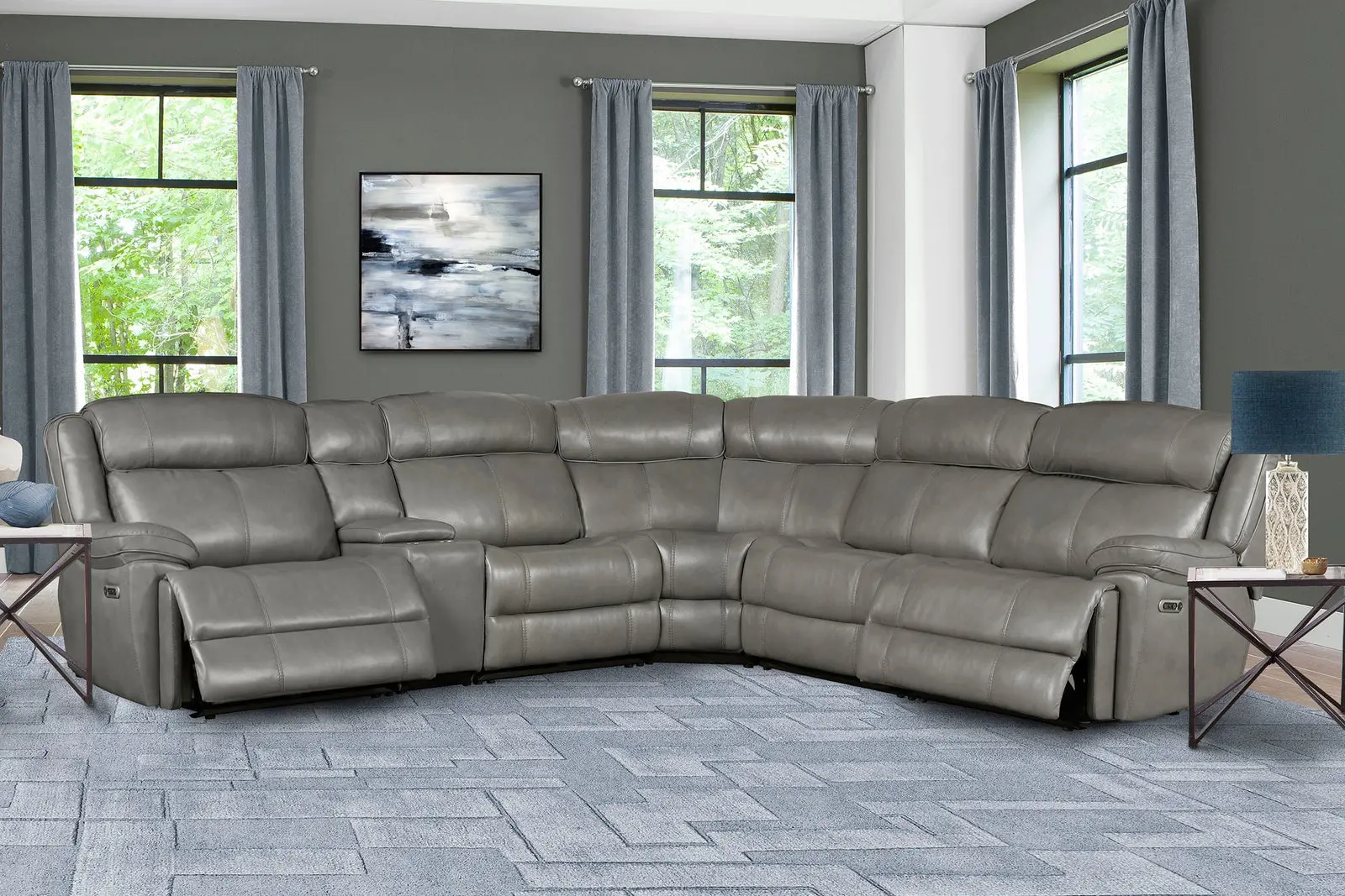 Eclipse Florence Heron 6-Piece Power Reclining Sectional-7