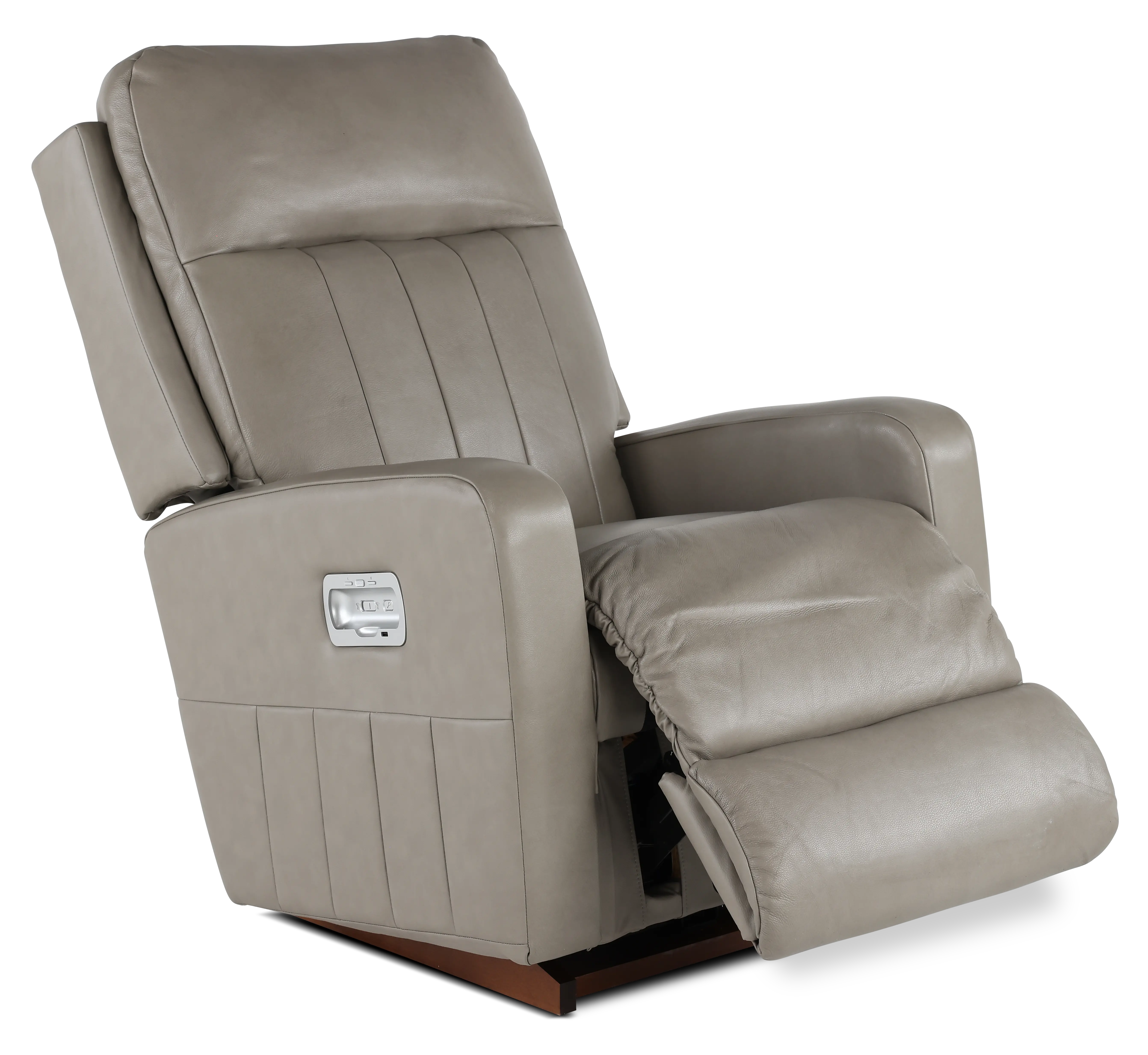 10X-747-RW/LB172952 Finley Pewter Power Rocker Recliner with Headrest and Lumbar Support-6