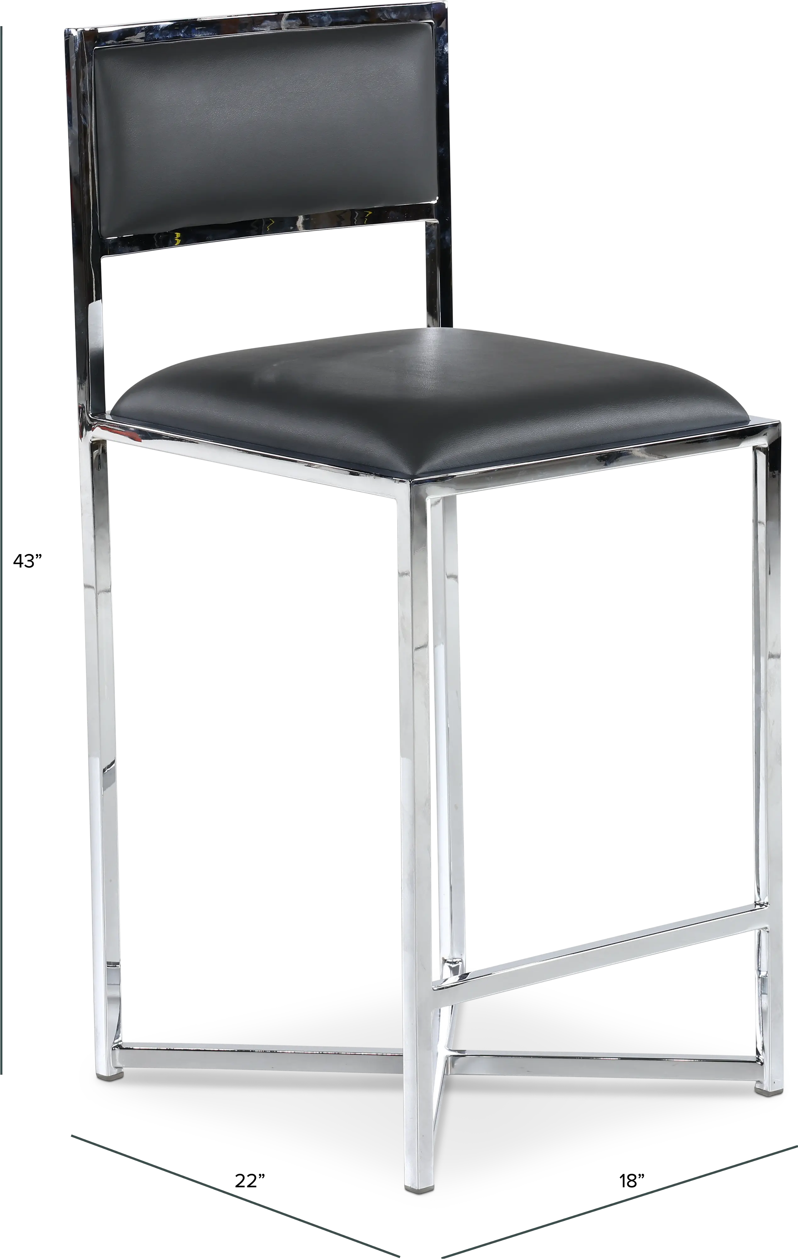 Amalfi Gray Counter Height Stool-3
