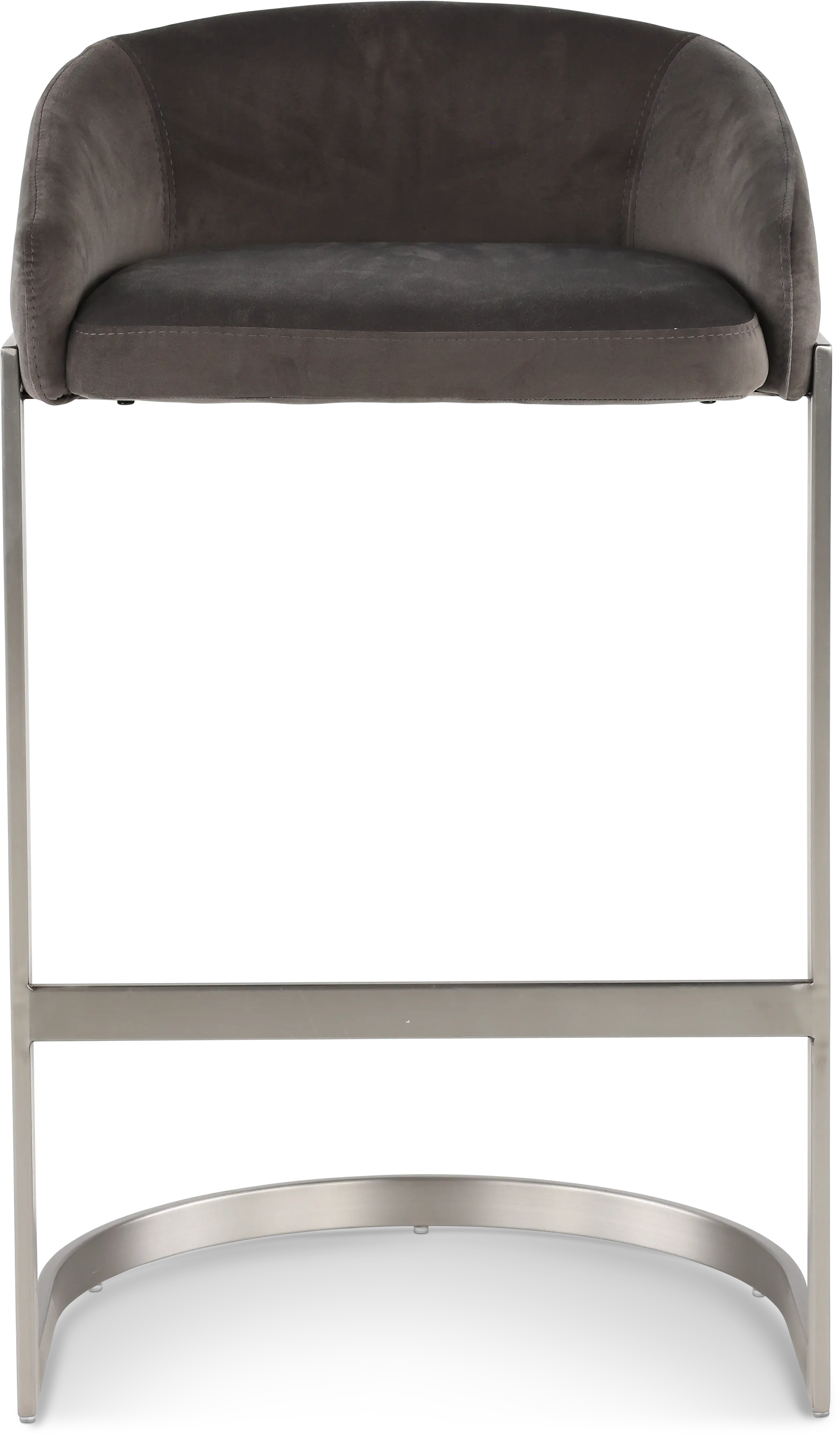 Oxford Mocha Brown and Nickel Counter Height Stool-4
