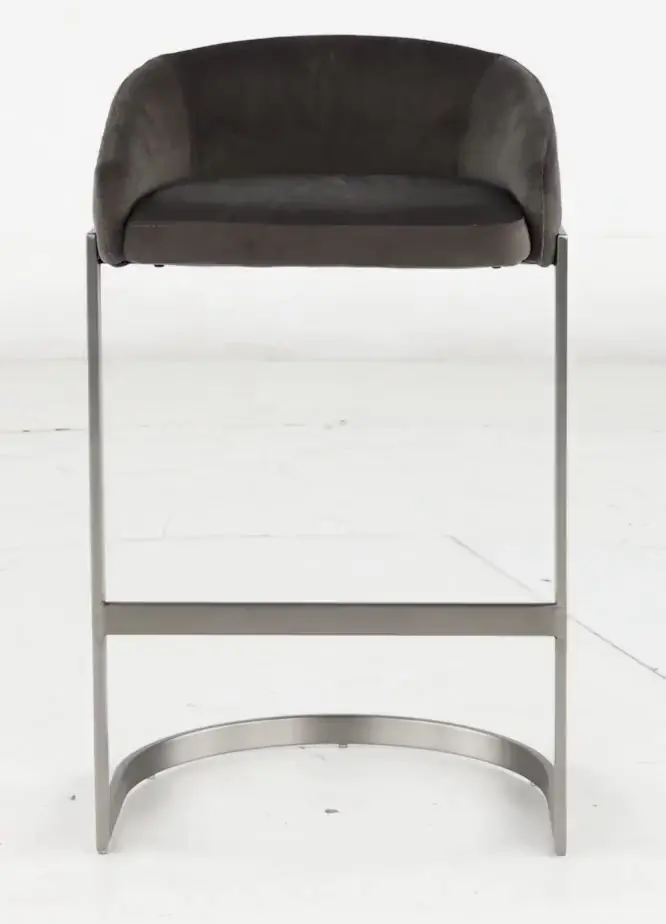 Oxford Mocha Brown and Nickel Counter Height Stool-5