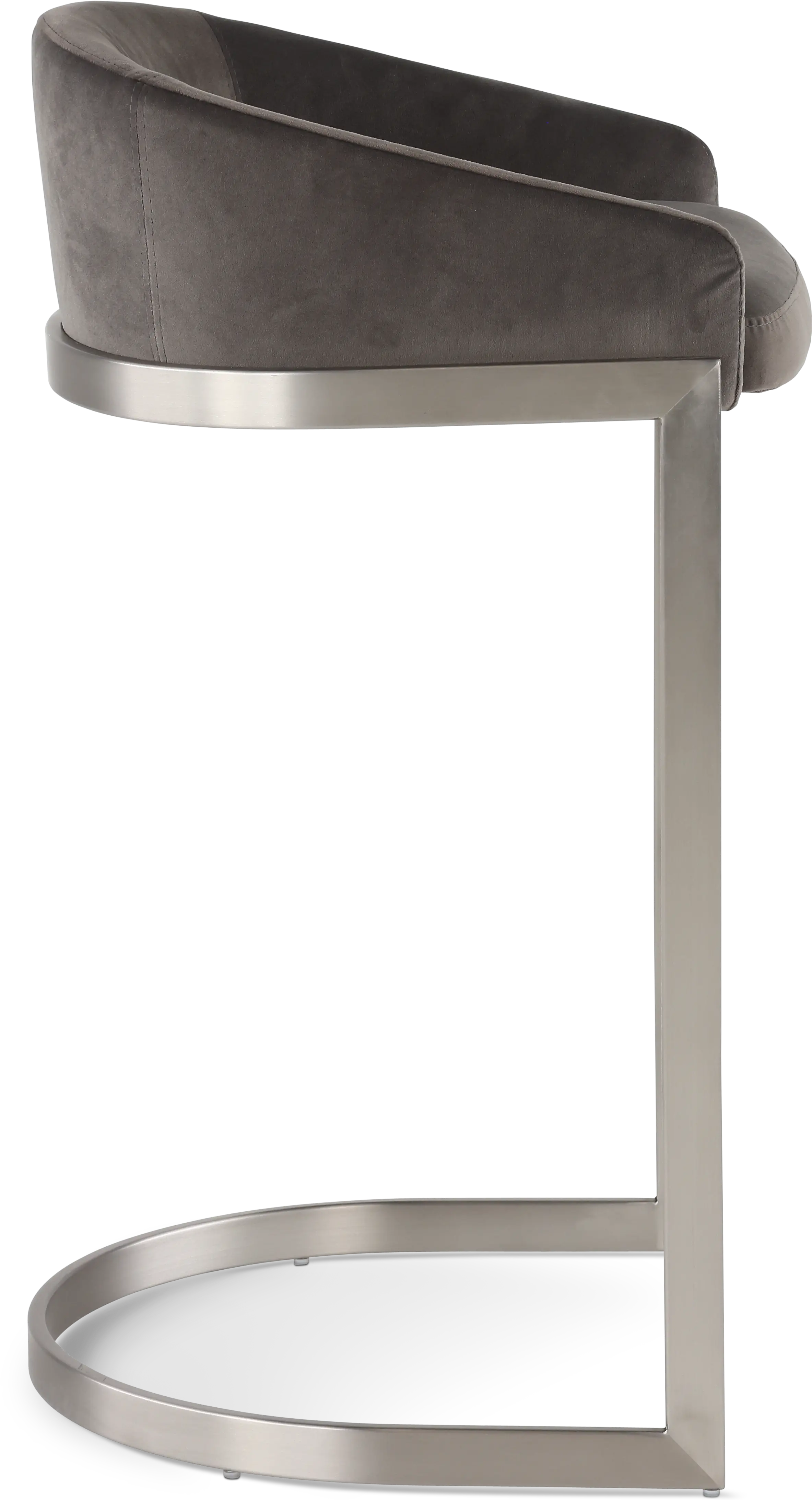Oxford Mocha Brown and Nickel Counter Height Stool-6