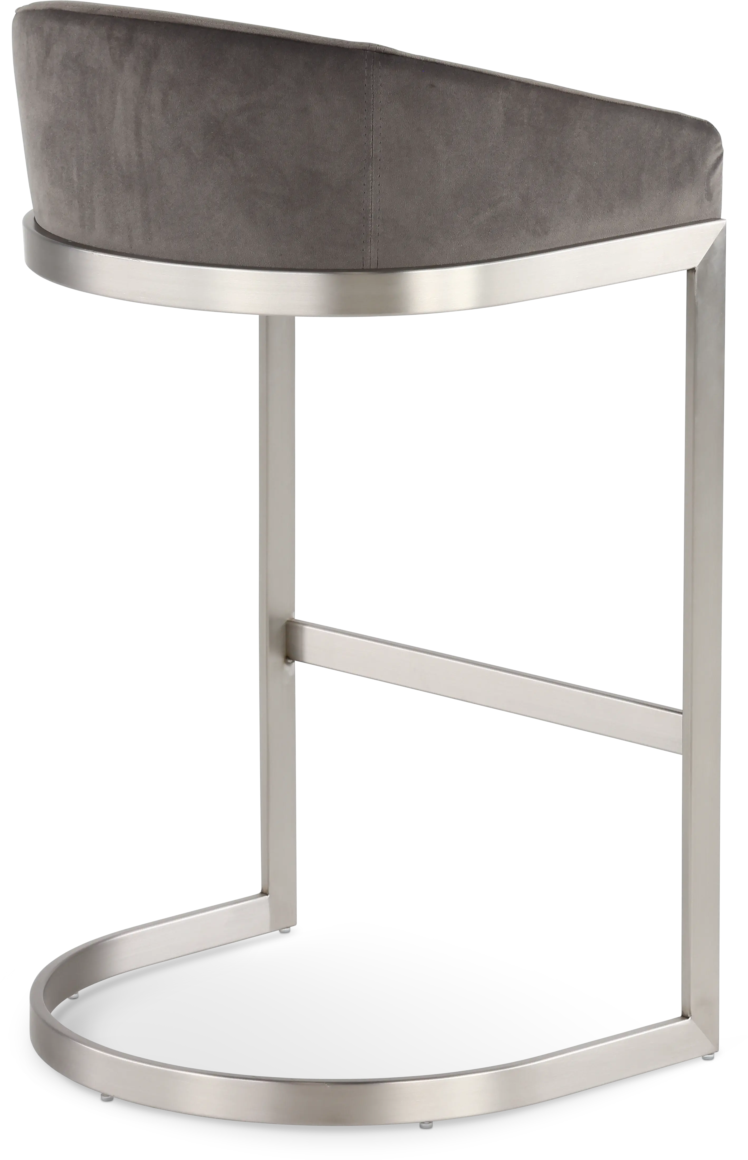 Oxford Mocha Brown and Nickel Counter Height Stool-7