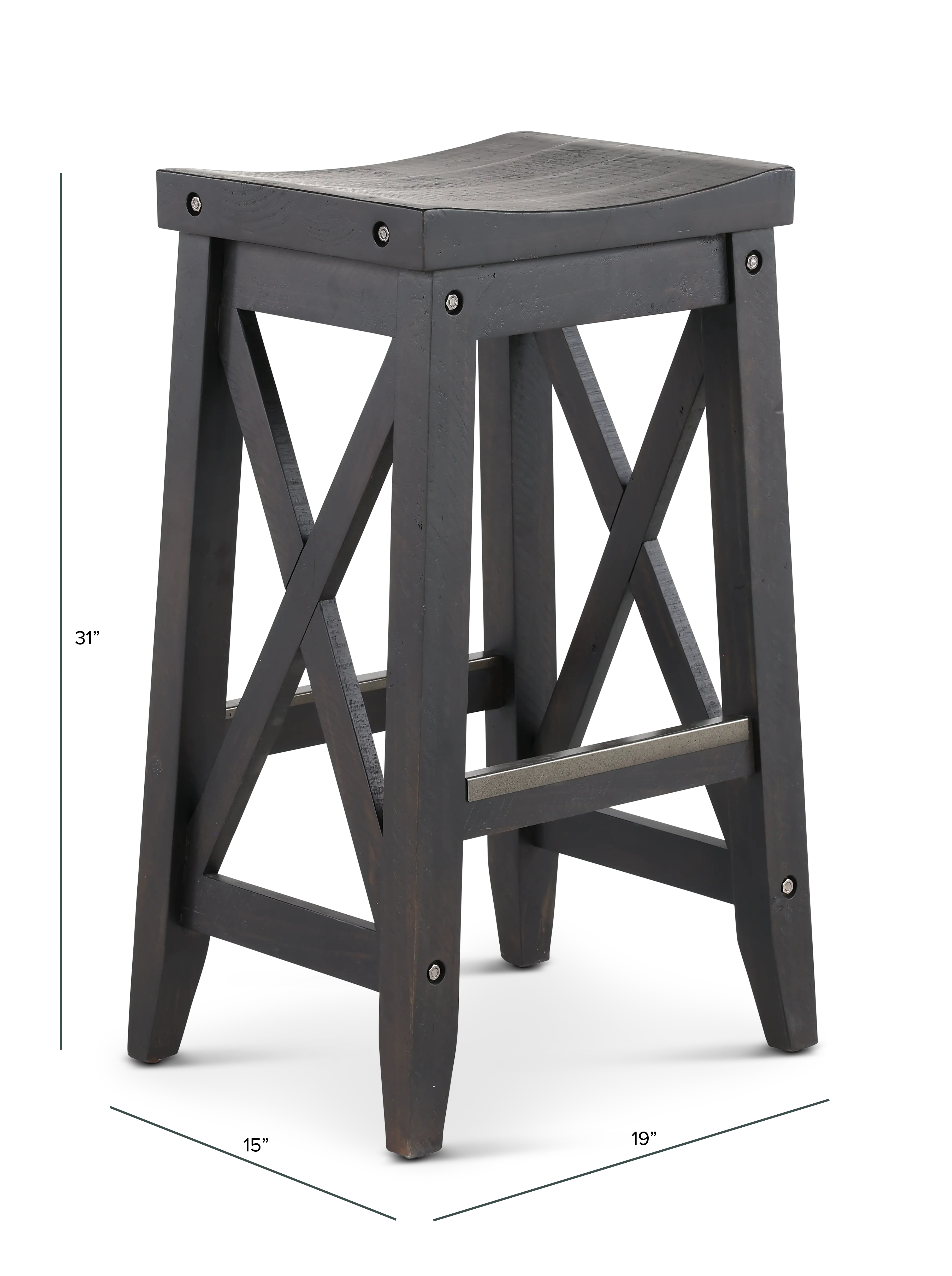 Yosemite Black Bar Stool-3