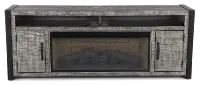 Ferrand Gray 78  Log  Fireplace TV Stand