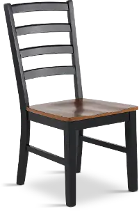 Tomley Black and Brown Dining Chair