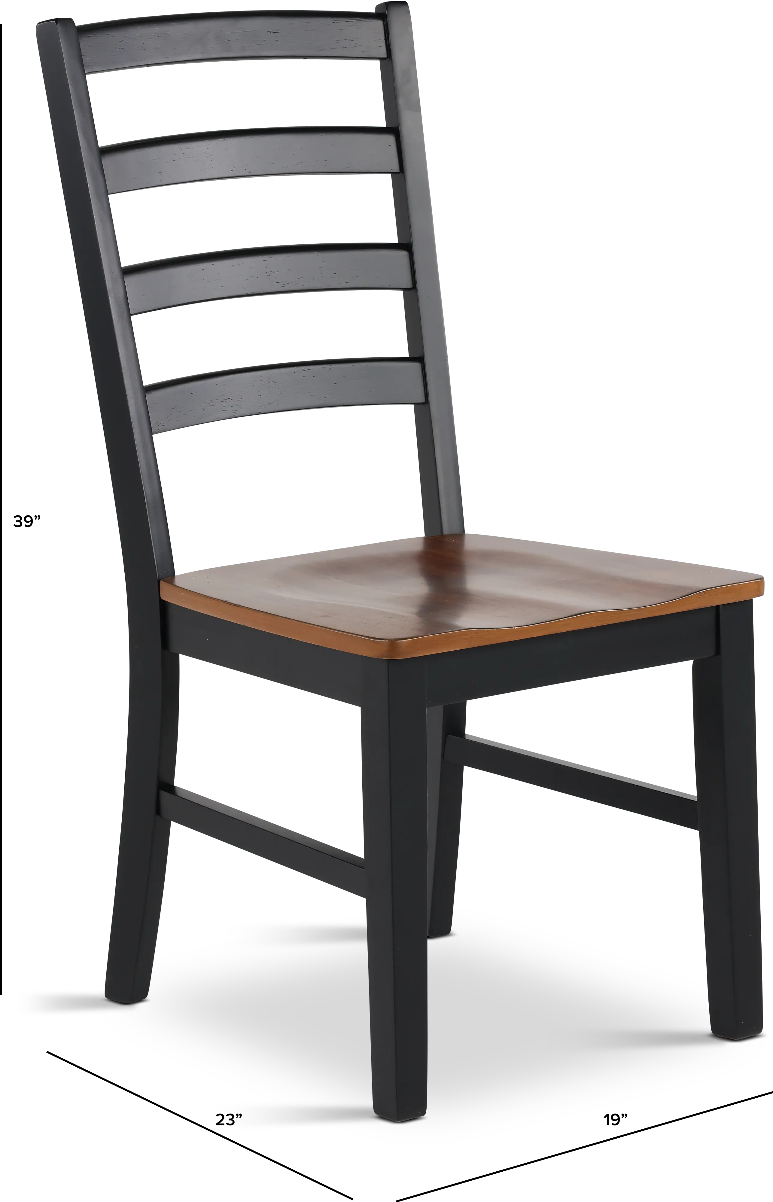 Tomley Black and Brown Dining Chair-3
