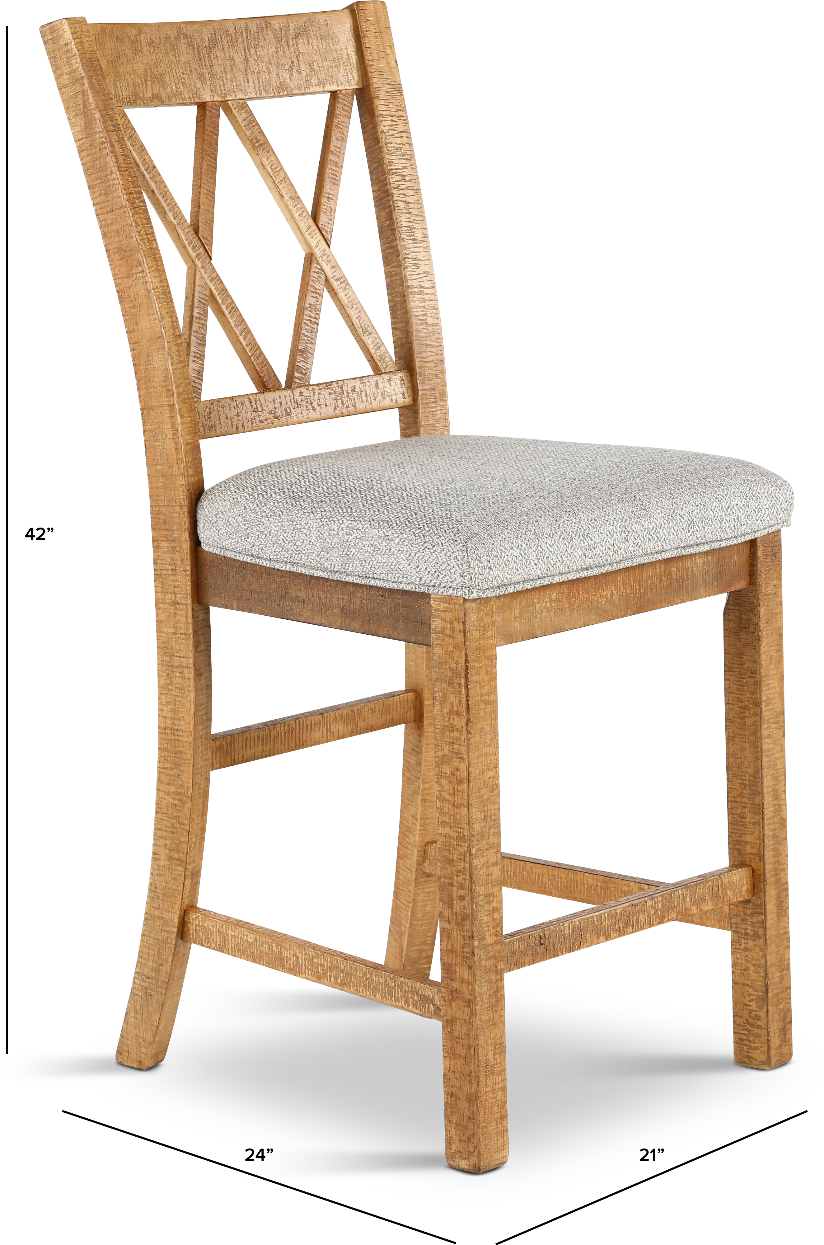 Harlex Light Brown Counter Height Stool-3