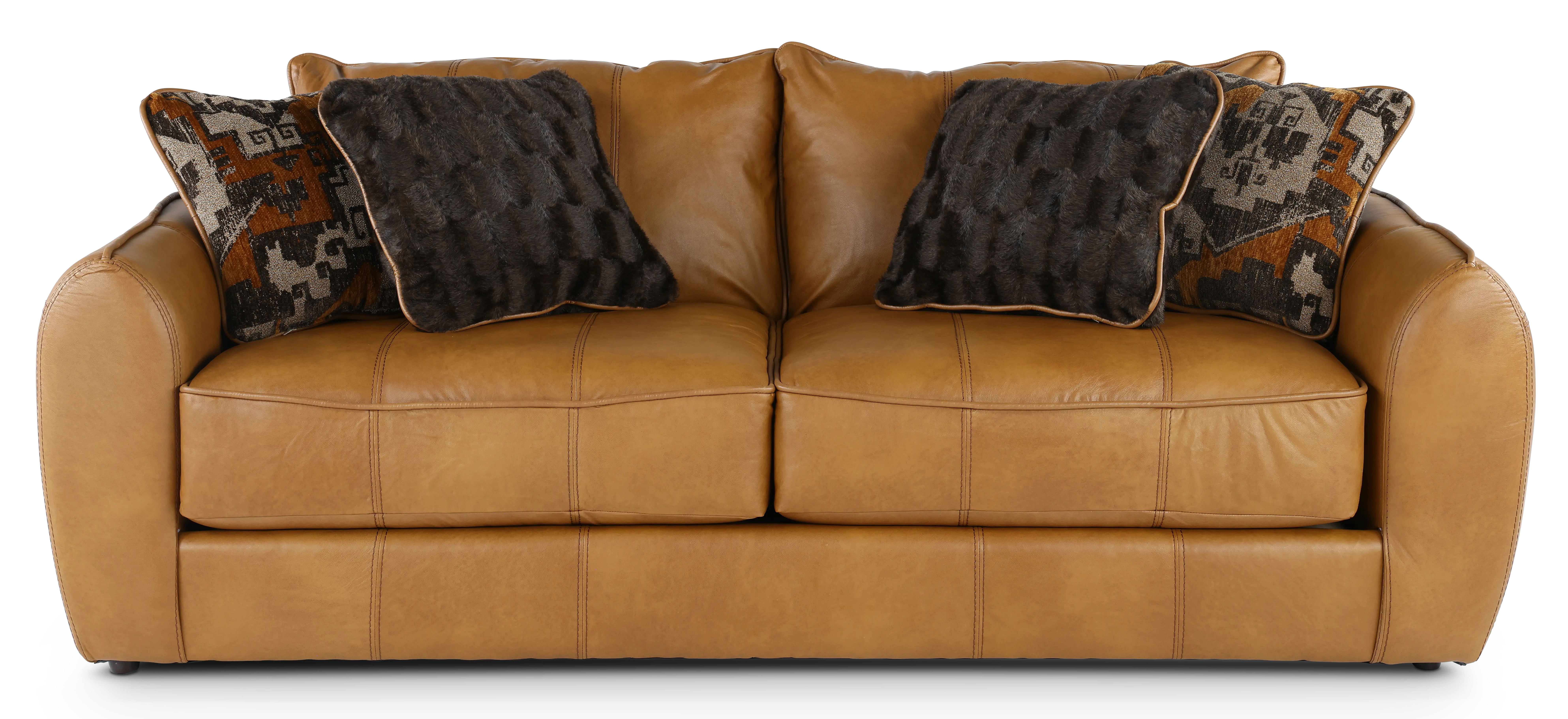 2406-03/1273-16/3073-16 Corvara Tan Leather Sofa-1