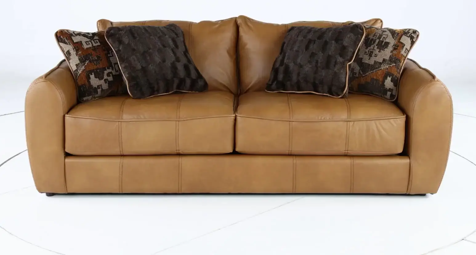 2406-03/1273-16/3073-16 Corvara Tan Leather Sofa-5